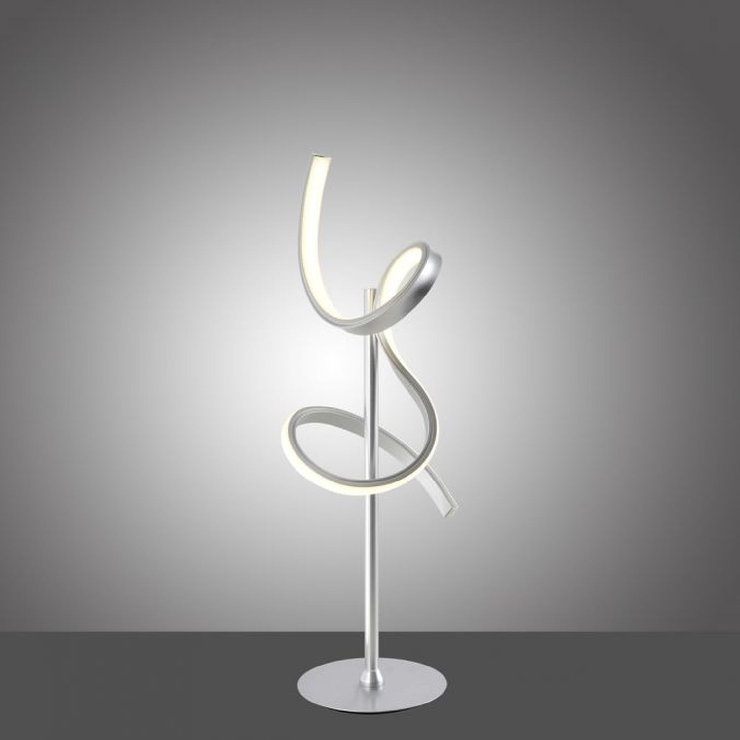 Lampe de table LED à intensité variable en métal 53 cm 3000 K en argent Moebel