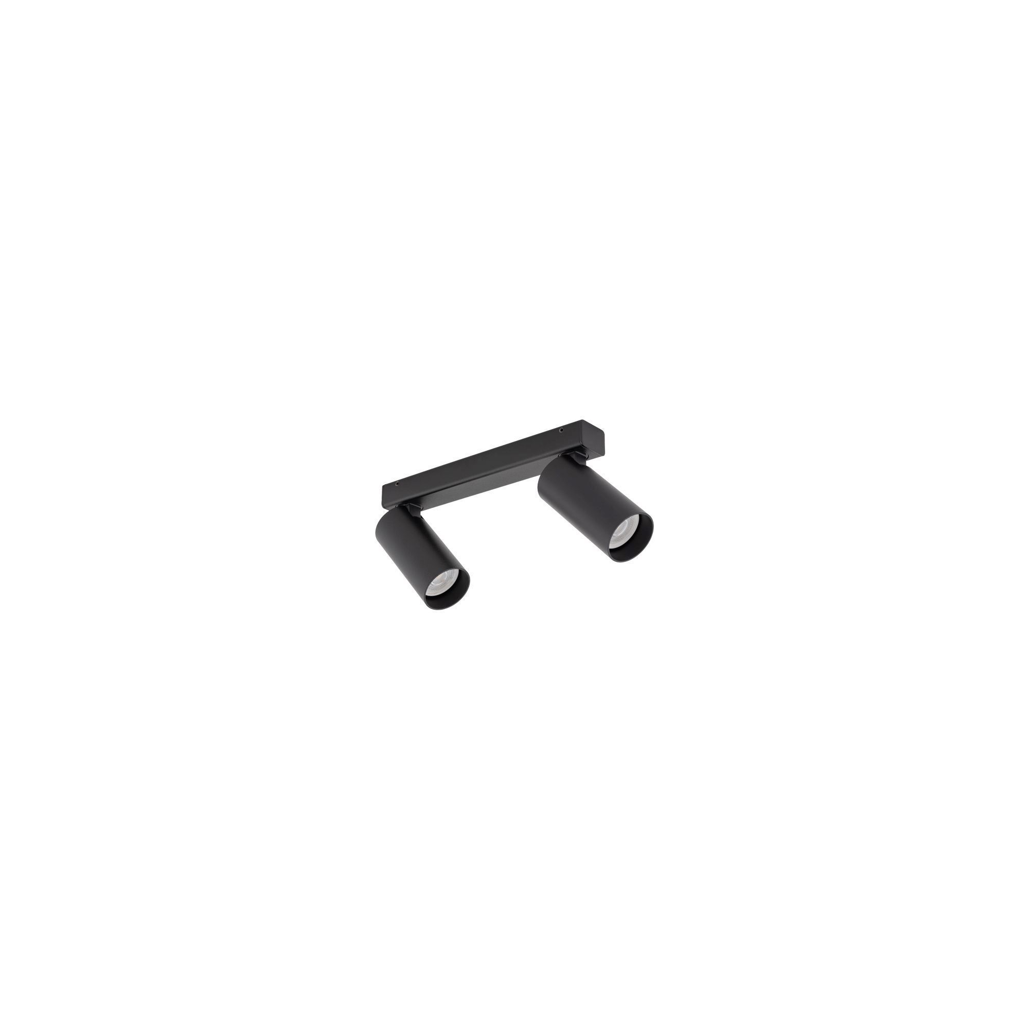 Wandleuchte, Spot, Schwarz, Metall, Drei-Position-Display