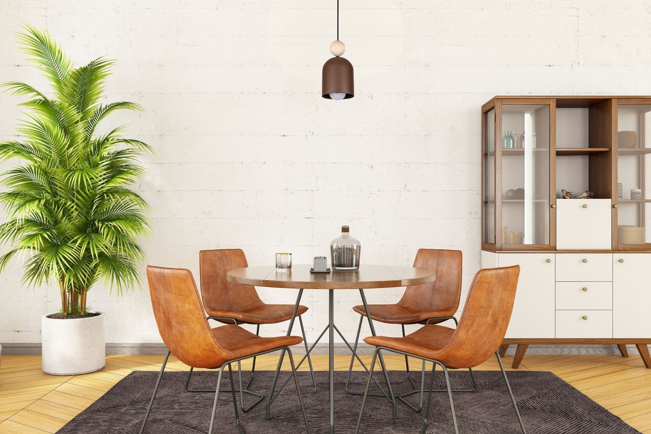 Wohnliche Hängelampe Rostbraun Metall Holz E27 Ø11 cm Speisesaal, Esstisch, Tisch, Innenarchitektur, Inneneinrichtung