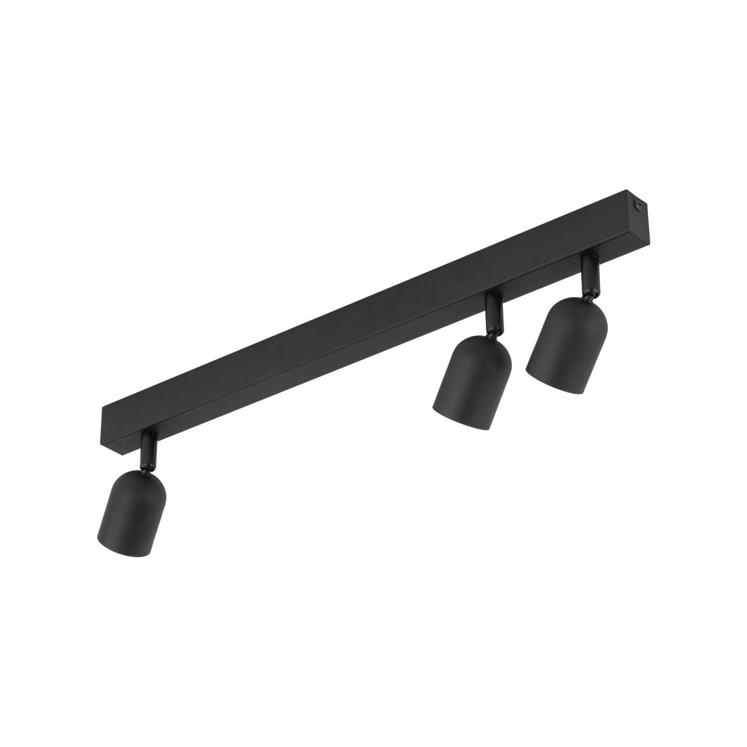 Deckenleuchte Schwarz 74 cm lang GU10 Metall 3-flammig Beleuchtung, Badezimmer, Drinnen, Zimmer, Duscharmatur