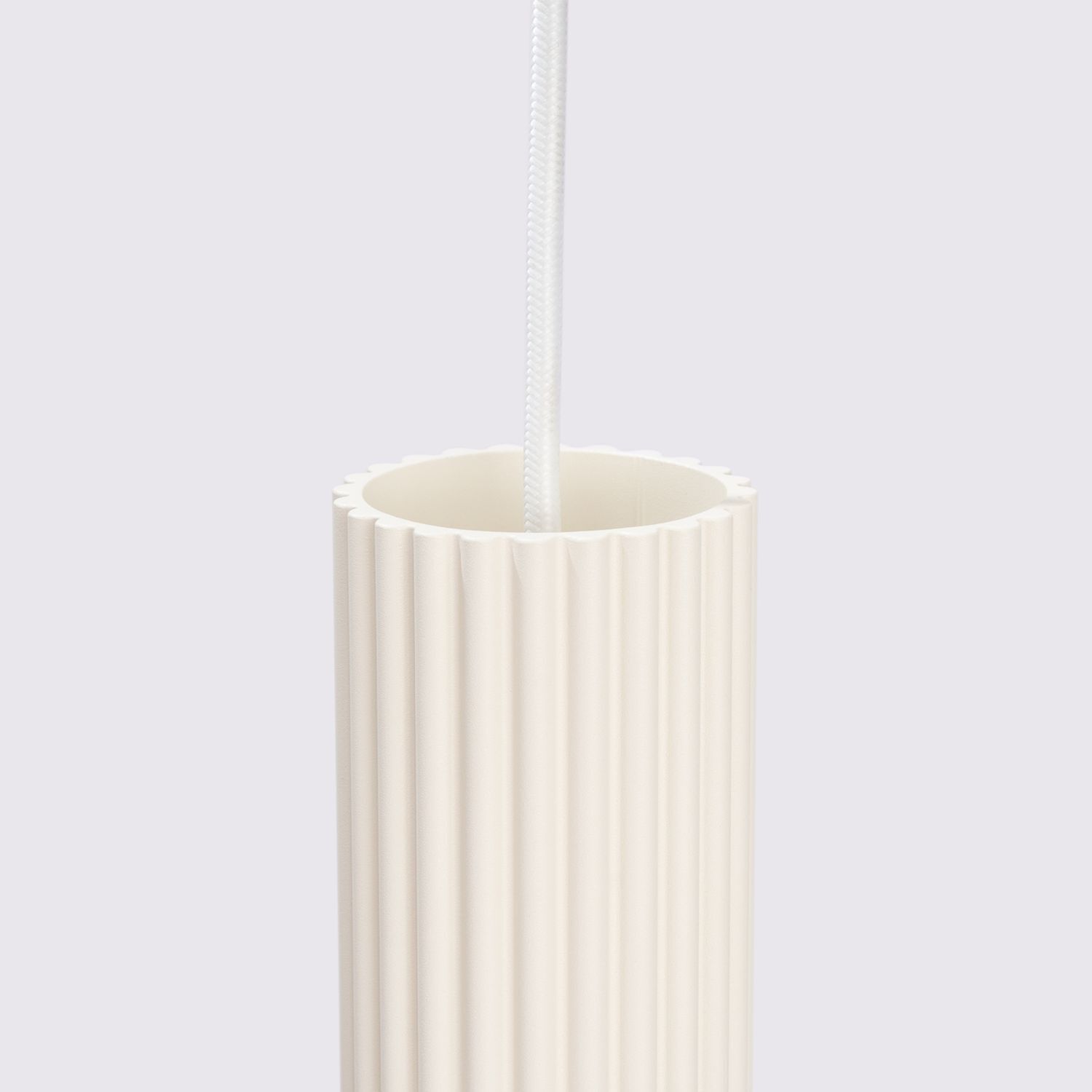 Lampe à suspendre moderne en crème à 3 flammes GU10 étroite Ø 19,5 cm