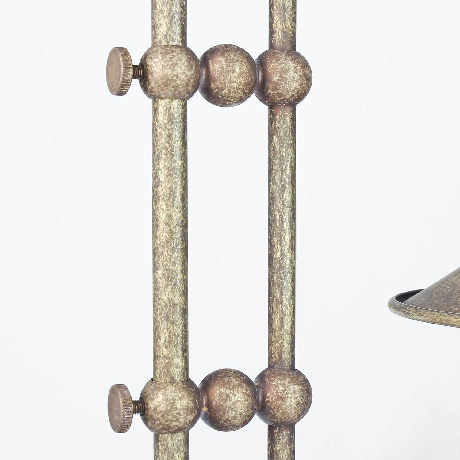 Tischlampe Messing in Antik Bronze Bronze, Mace Club, Waffe