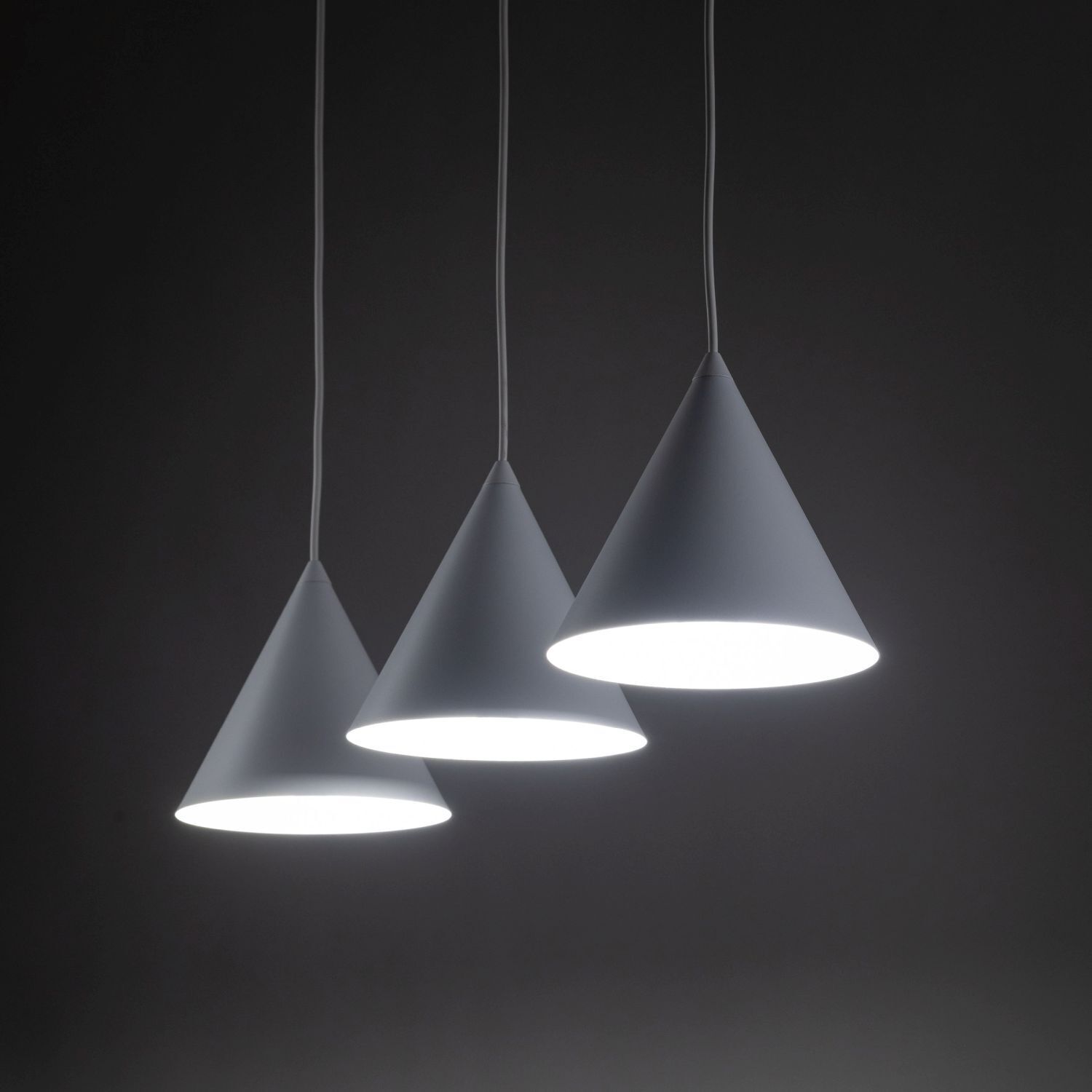 Suspension 3 flammes métal L : 75 cm blanc E27 CODY Beleuchtung, Lampe, Kronleuchter