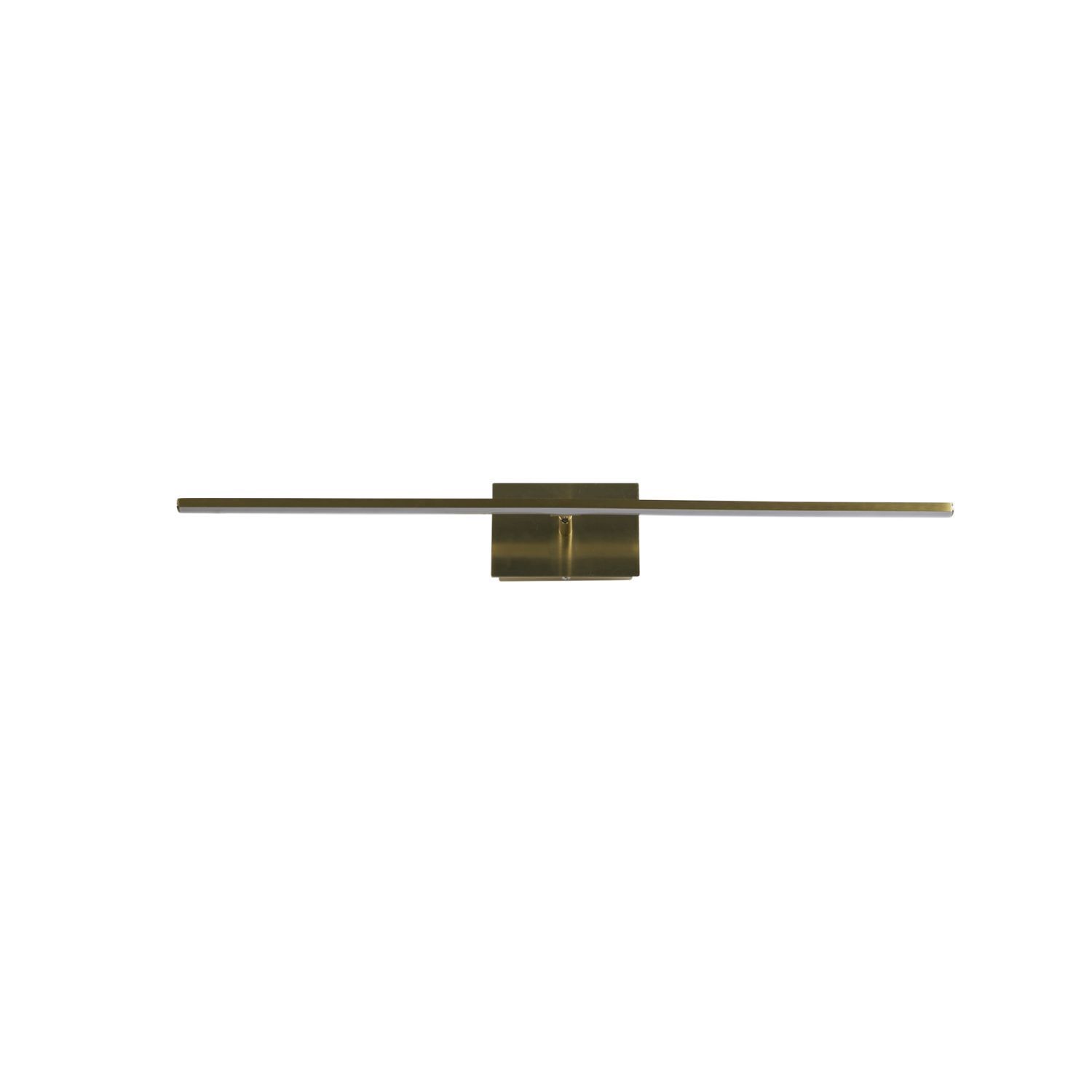 LED Spiegelleuchte Metall B:41 cm IP44 Messing 3000 K Wandleuchter, Wandlampe, Messing, Brass, Barlampenhalter