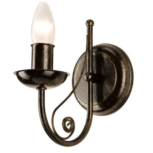Elegante Wandlampe KELSIE Schwarz Rustikal Lampe
