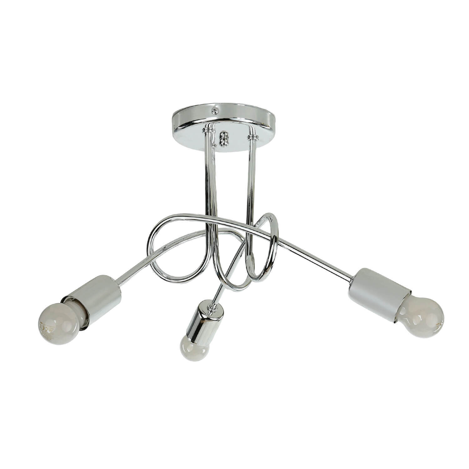 Deckenleuchte in Chrom Wohnzimmer 3-flmg Esszimmer Deckenleuchte, Kronleuchter, Lampe, Zimmer, Duscharmatur