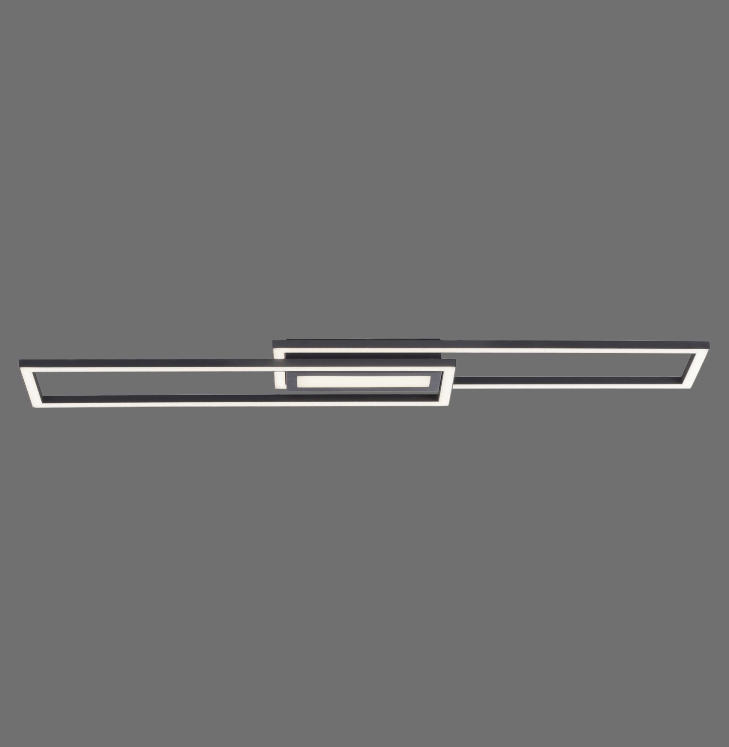 Dimmbare LED Deckenlampe Metall Schwarz warmweiß 3000 K