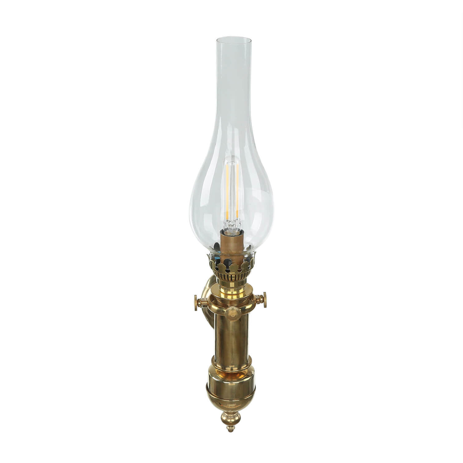 Applique murale de style GRETA laiton verre antique