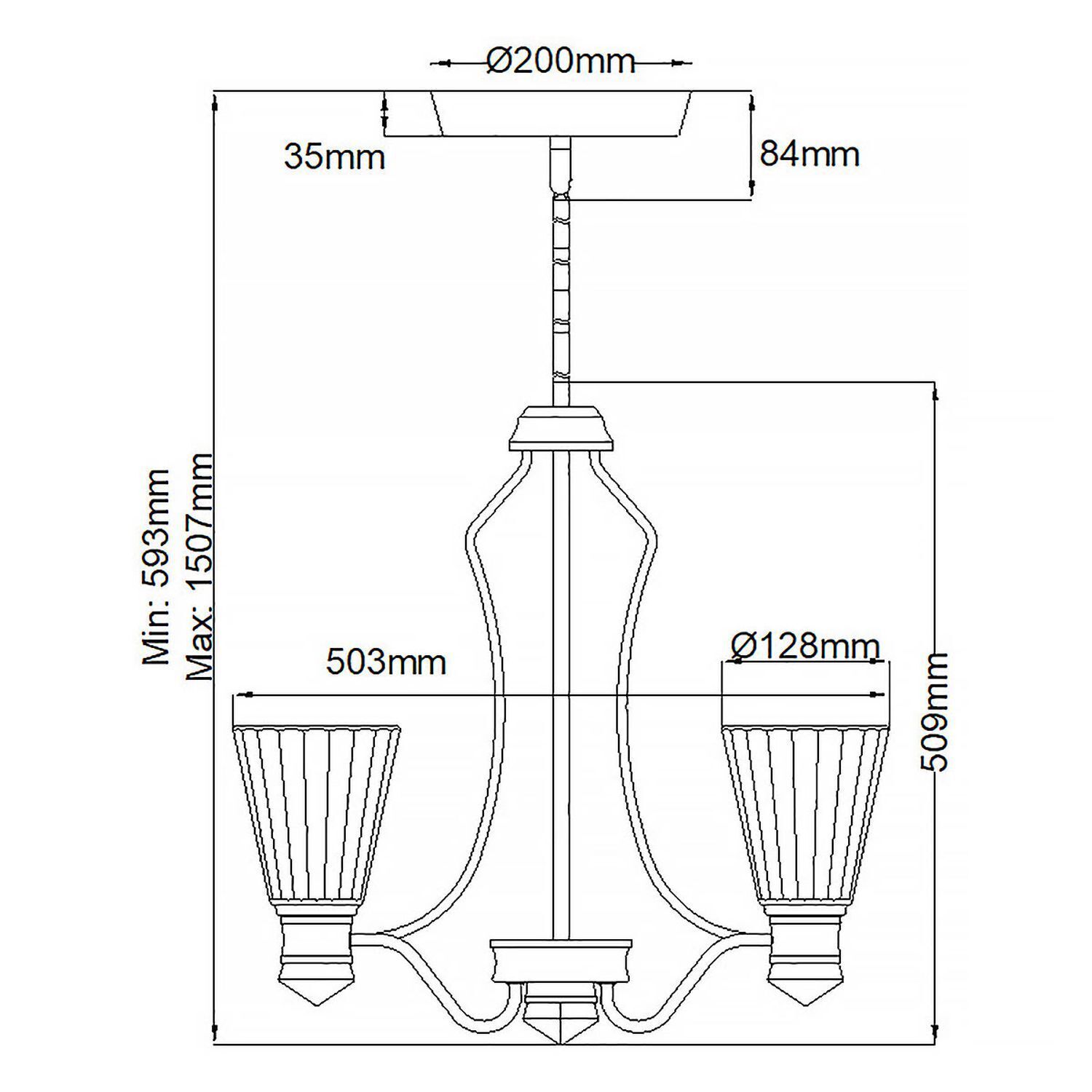 Lampe de plafonnier LED salle de bain IP44 50,3 cm de large réglable en hauteur Diagramm, Handlung