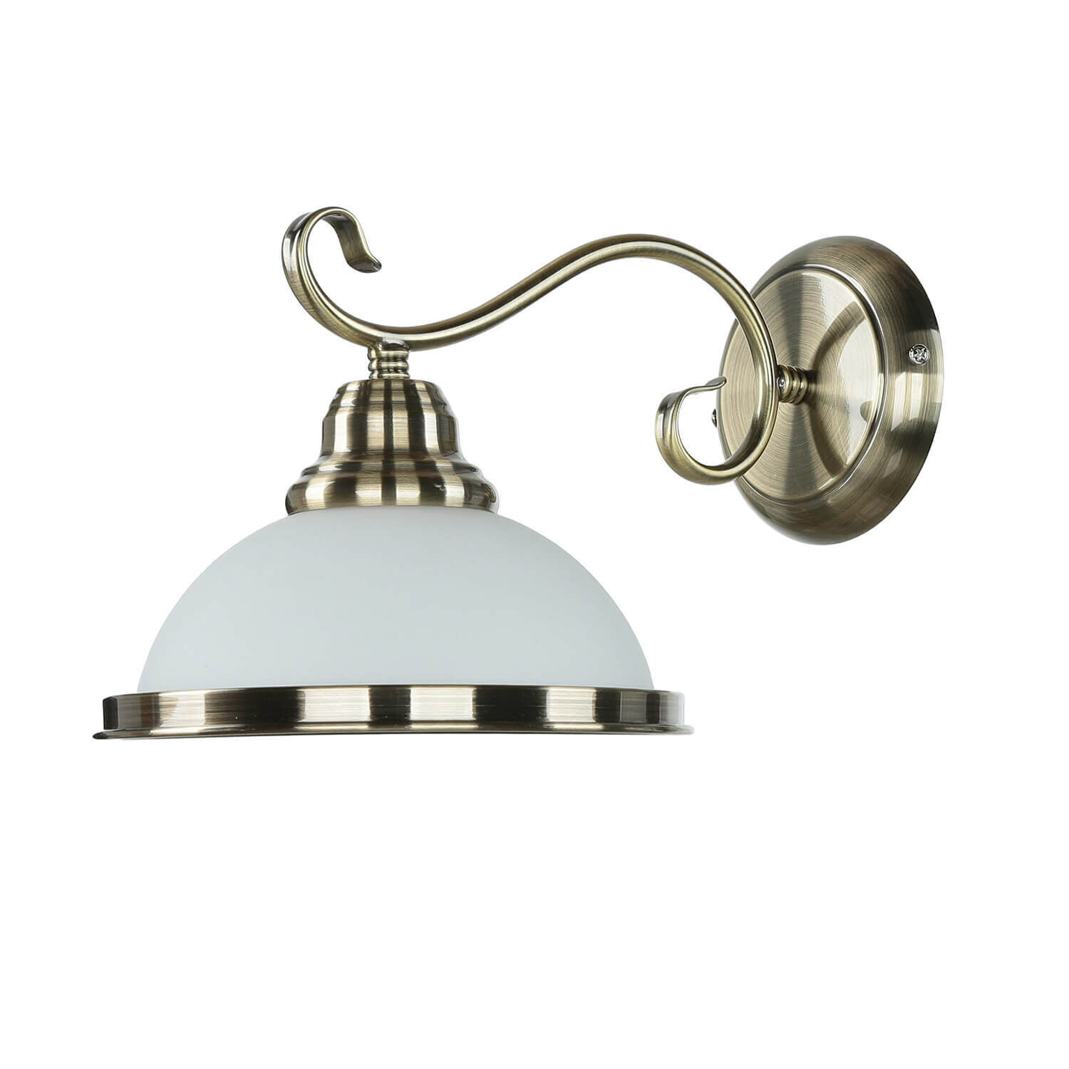 Applique ELISETT avec abat-jour en verre antique