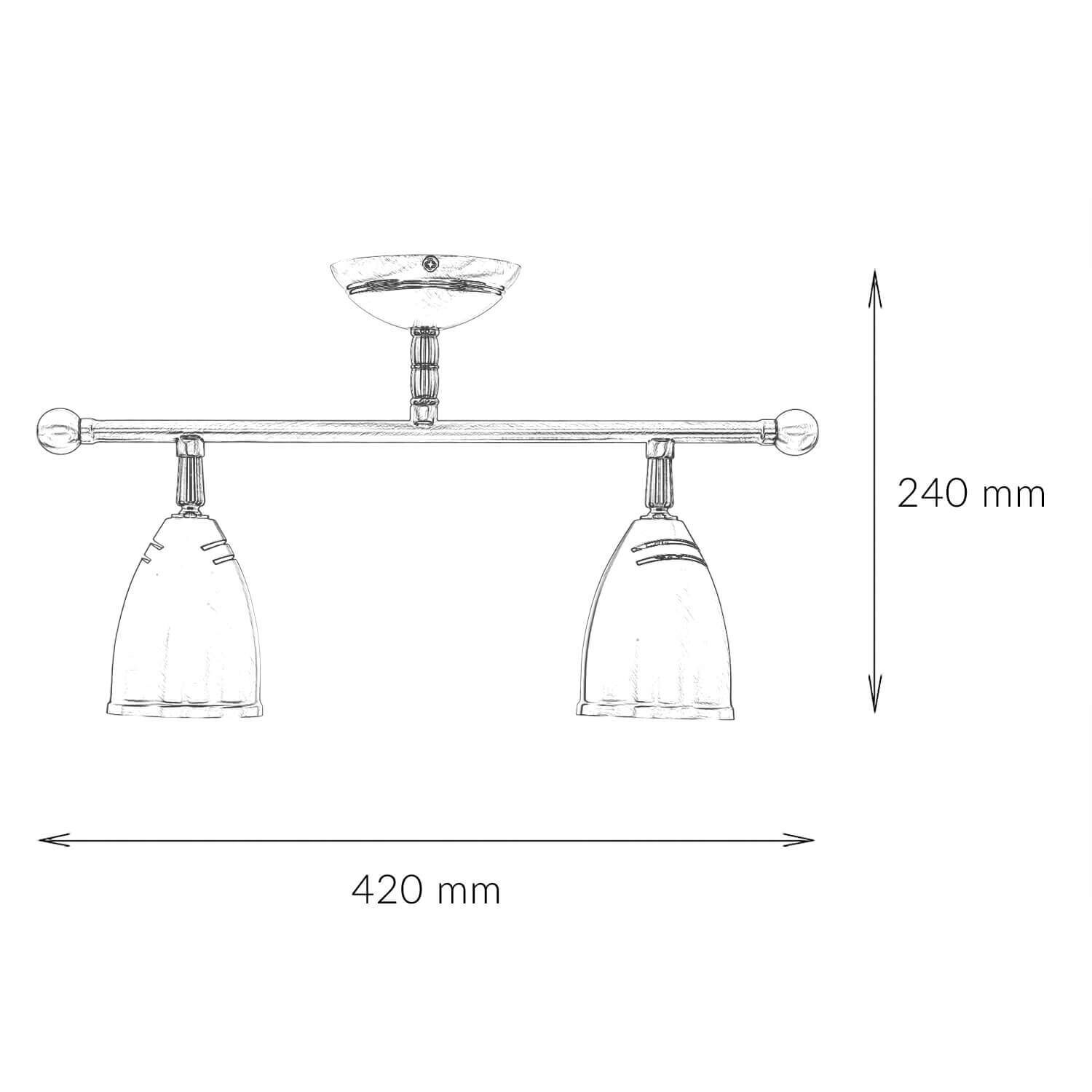 Schwenkbare Deckenleuchte Rustikal Bronze Hell Leuchte, Badezimmer, Drinnen, Zimmer, Duscharmatur