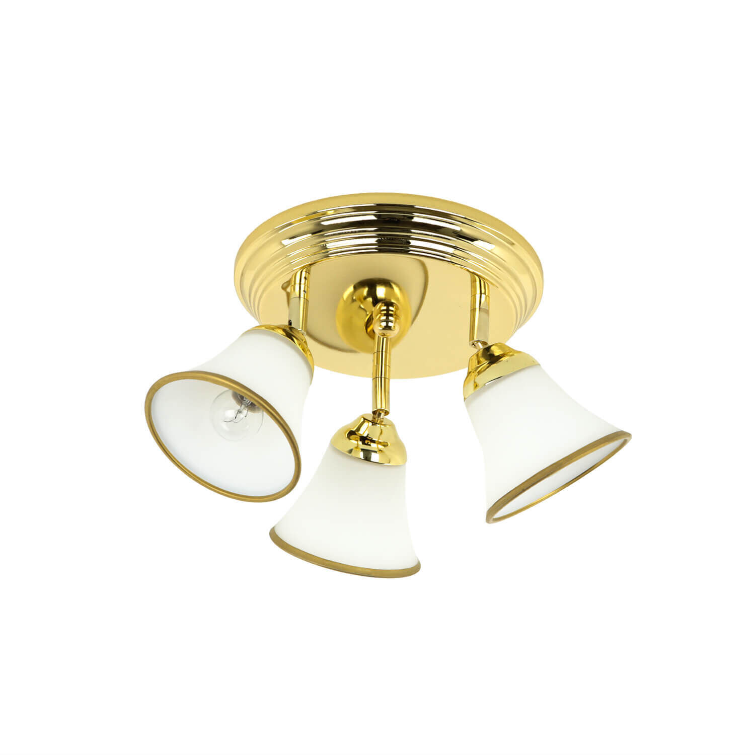 Jugendstil Deckenlampe in Gold Flur Bad