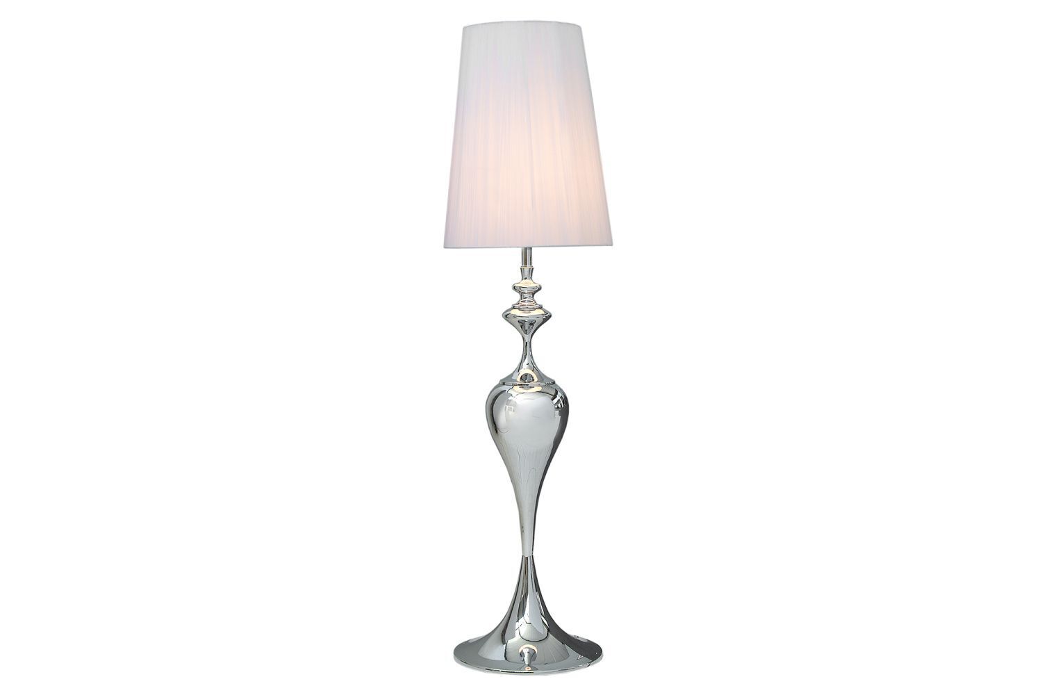 Lampadaire de salon LUCIE argent blanc 160cm élégant Lampe, Tischlampe, Lampenschirm