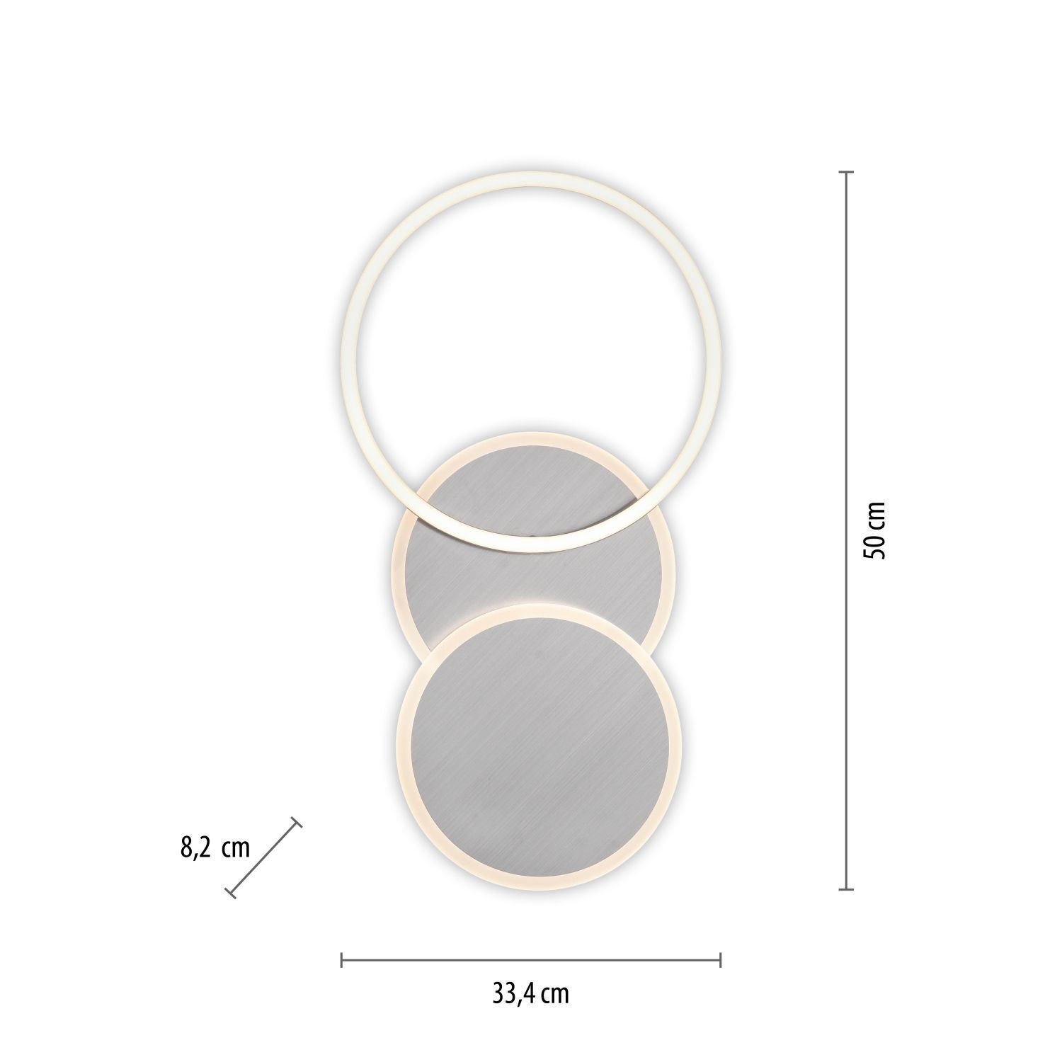 LED Deckenlampe in Stahl Metall warmweiß 26 W beweglich Zubehor, Schmuck, Halskette