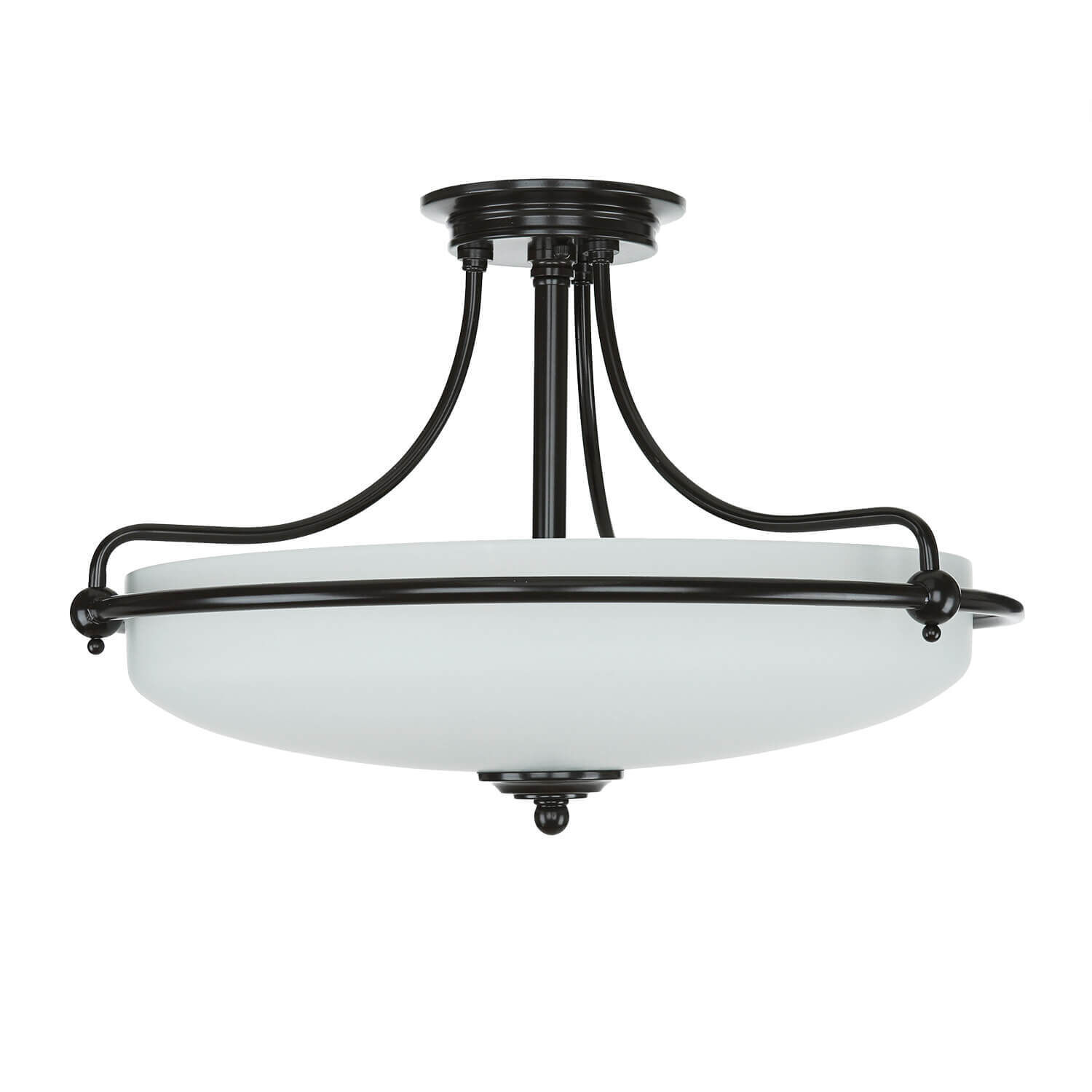 Plafonnier design ASPERO Bronze 4-flmg Lampe Leuchte, Deckenleuchte, Lampe