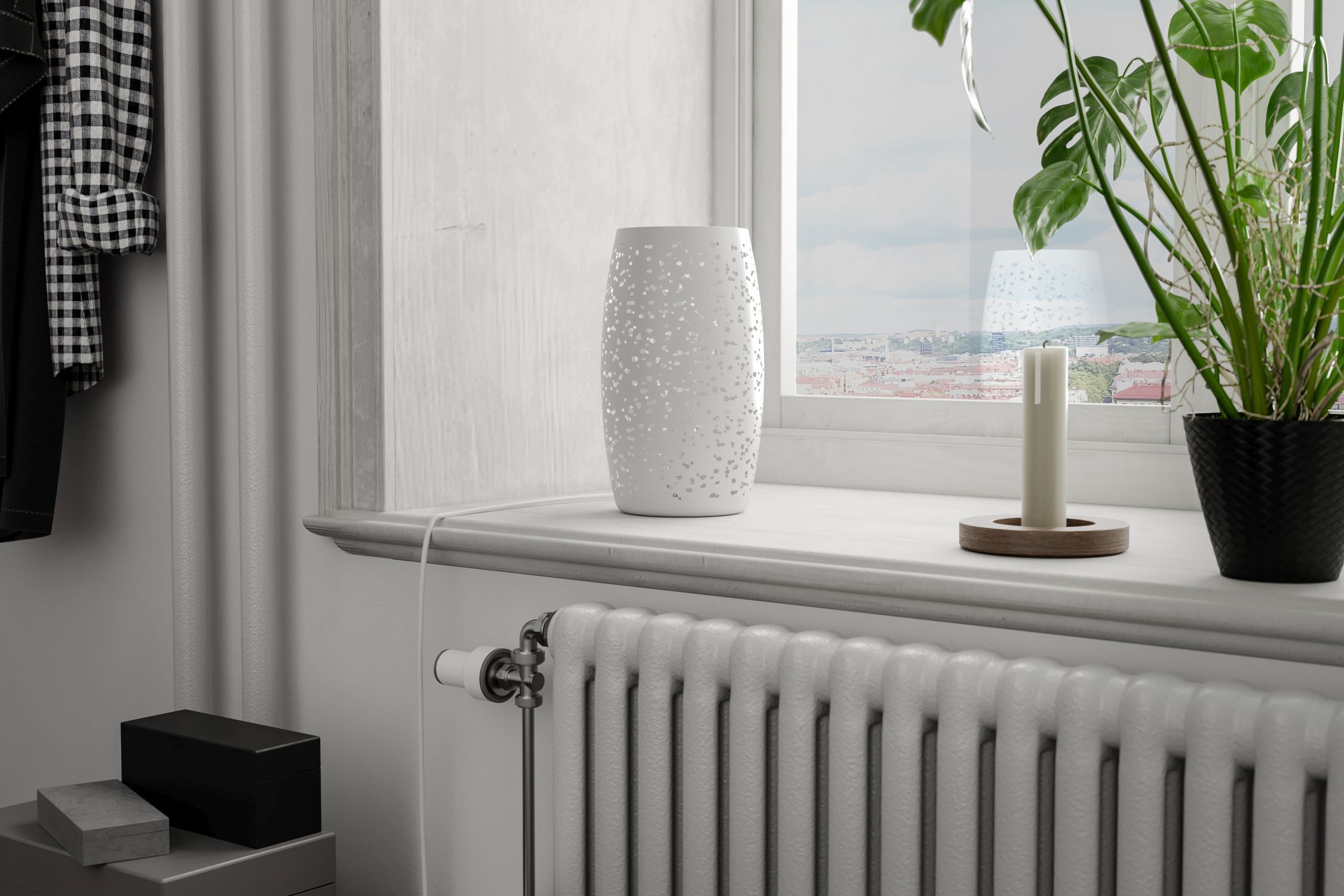 Fenster, Fensterbank, Pflanze