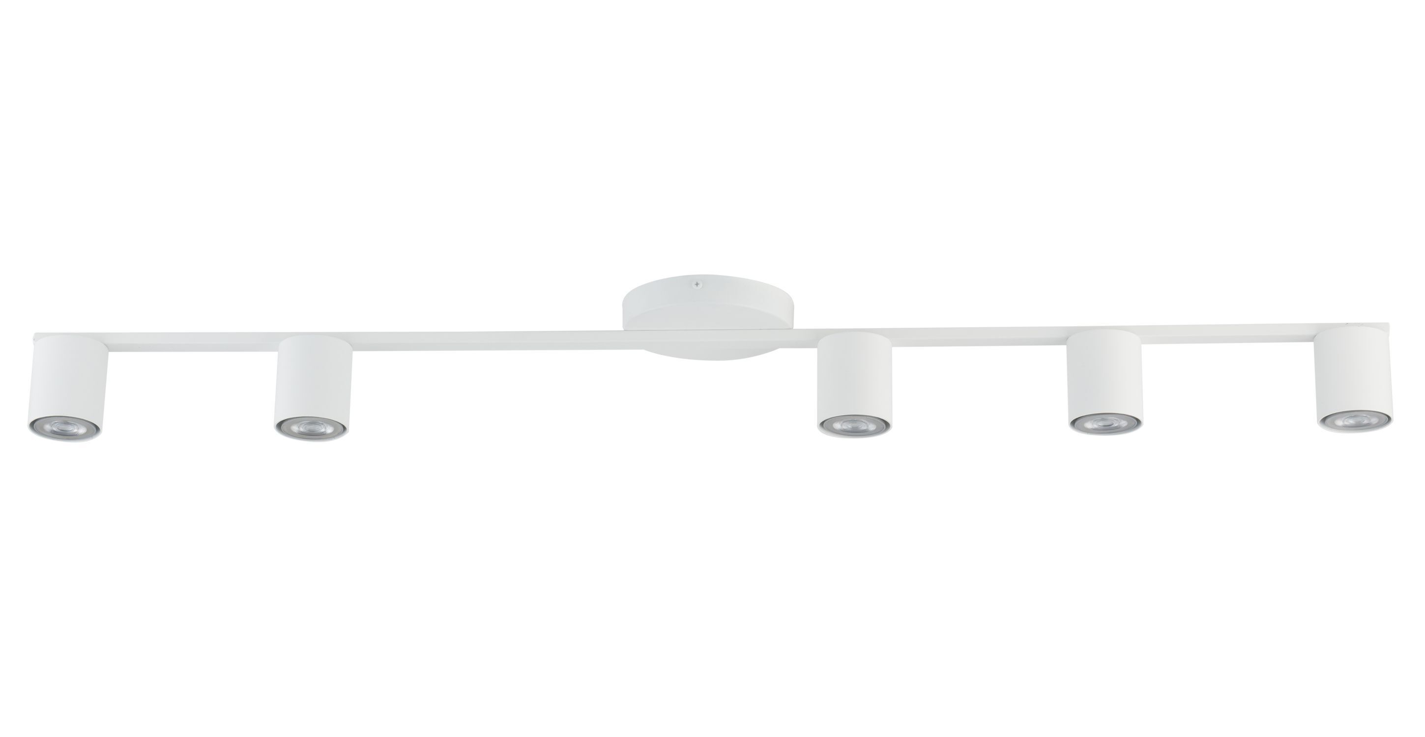 Plafonnier blanc Blanc Métal GU10 110 cm allongé