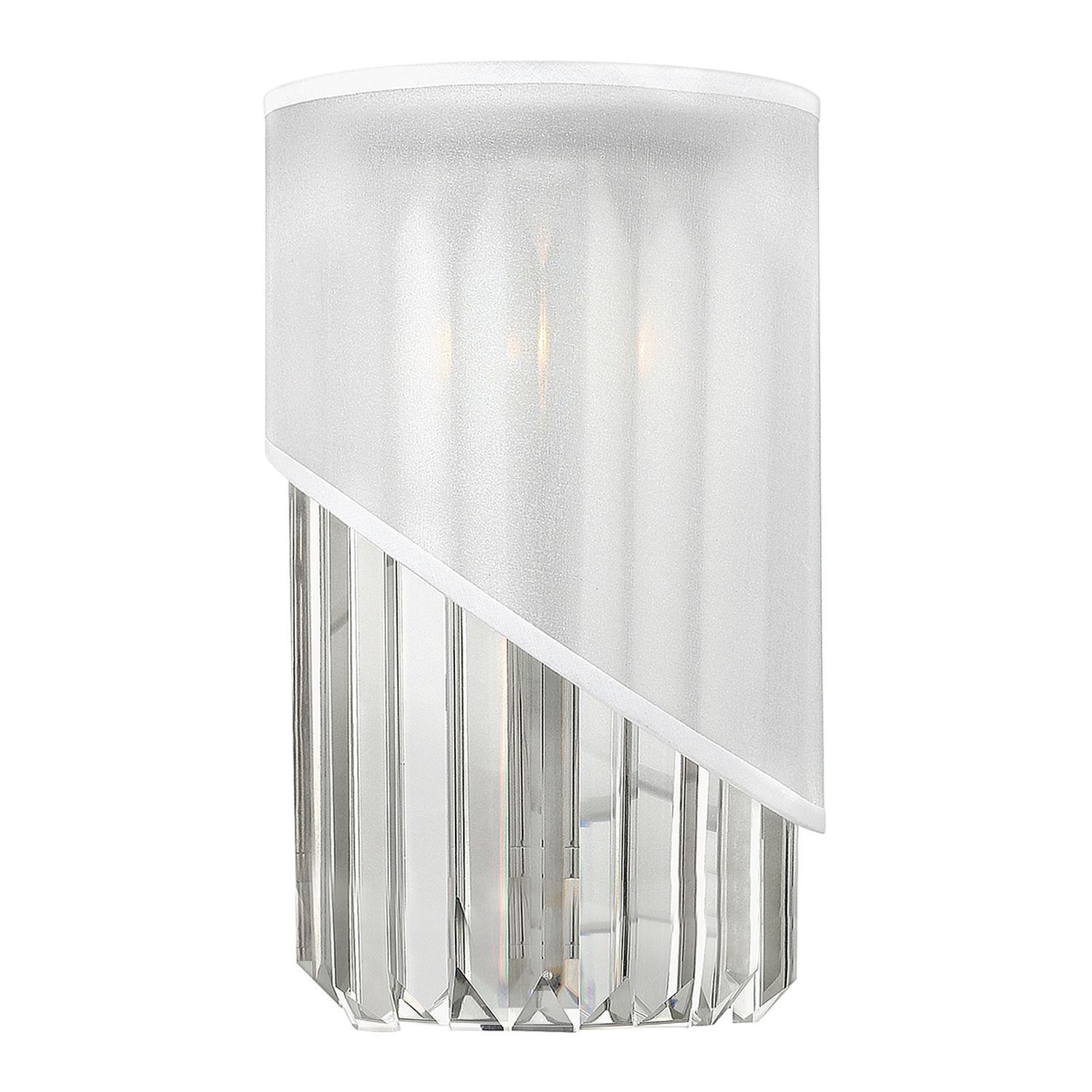 Applique DISFARE laiton en nickel cristal Lampe