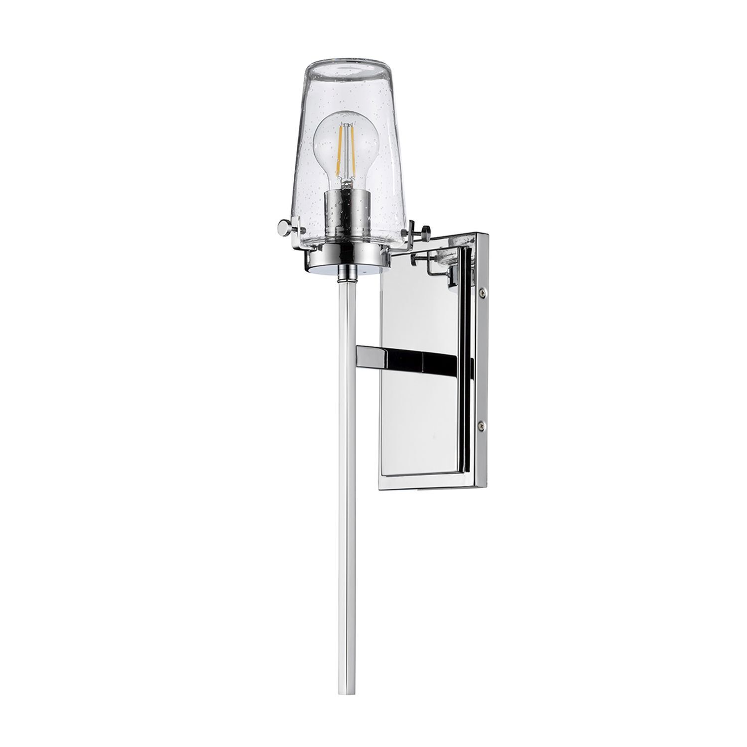 Applique salle de bain chrome 56 cm de haut E27 IP44