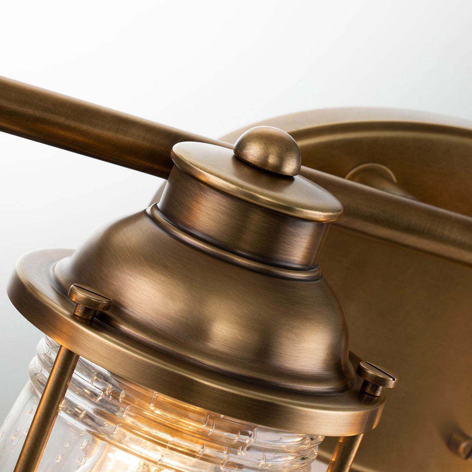 Badleuchte Wand 85,8 cm lang in Messing IP44 4x E27 Vintage Lampe, Leuchte, Bronze