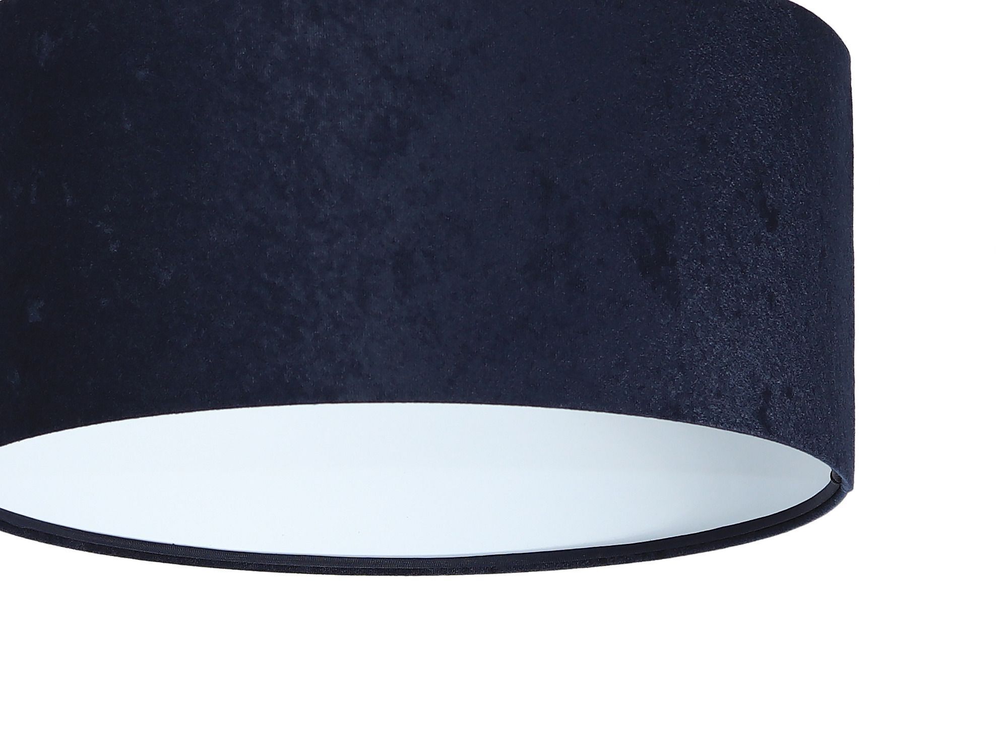 Pendelleuchte AIMEE Dunkelblau Weiß Retro rund Lampe, Deckenleuchte