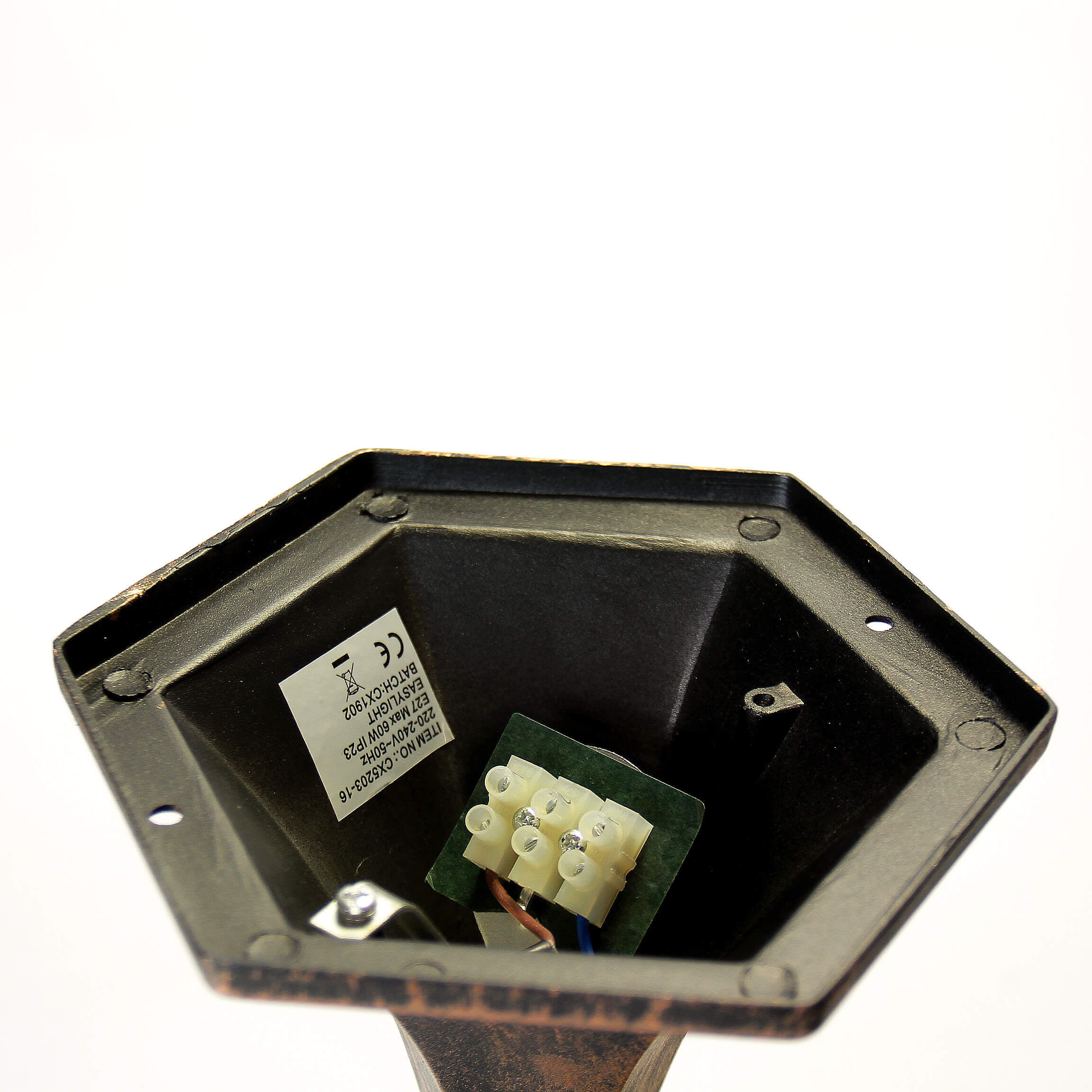 Rustikale Sockelleuchte Kupfer Antik SALZBURG E27 Elektronik, Hardware, Computerausrüstung