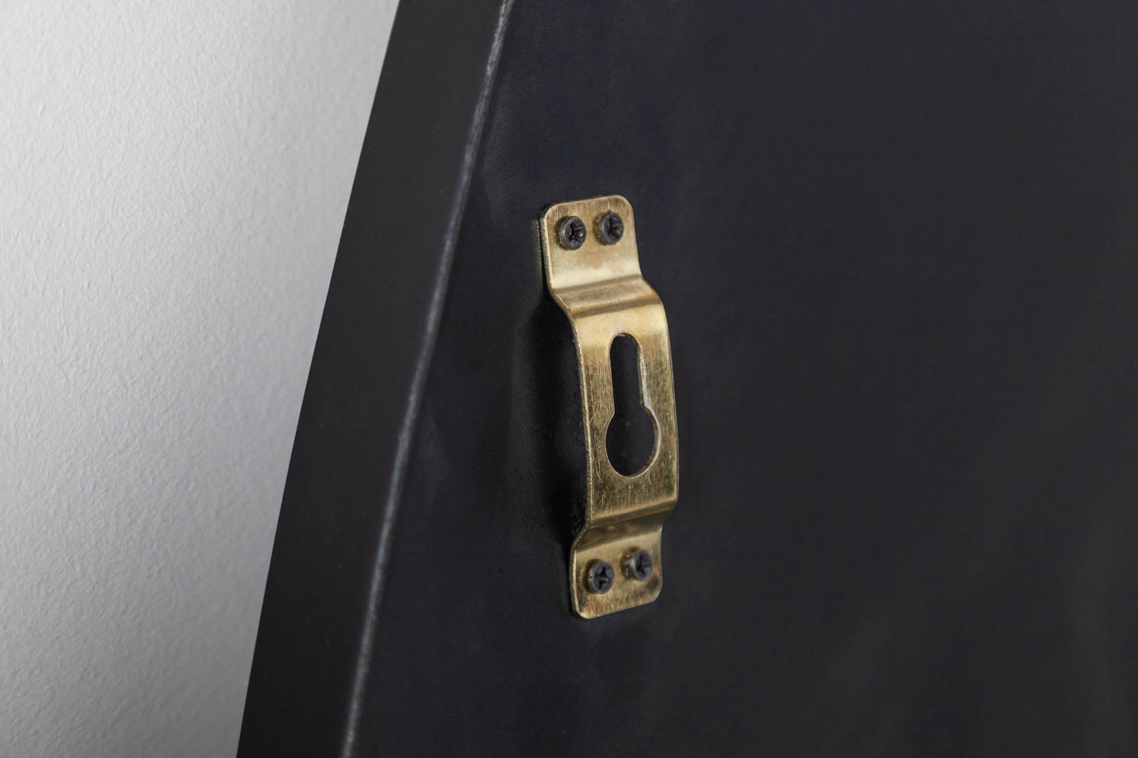 miroir mural cadre noir métal H : 90 cm travail manuel pièce unique Griff