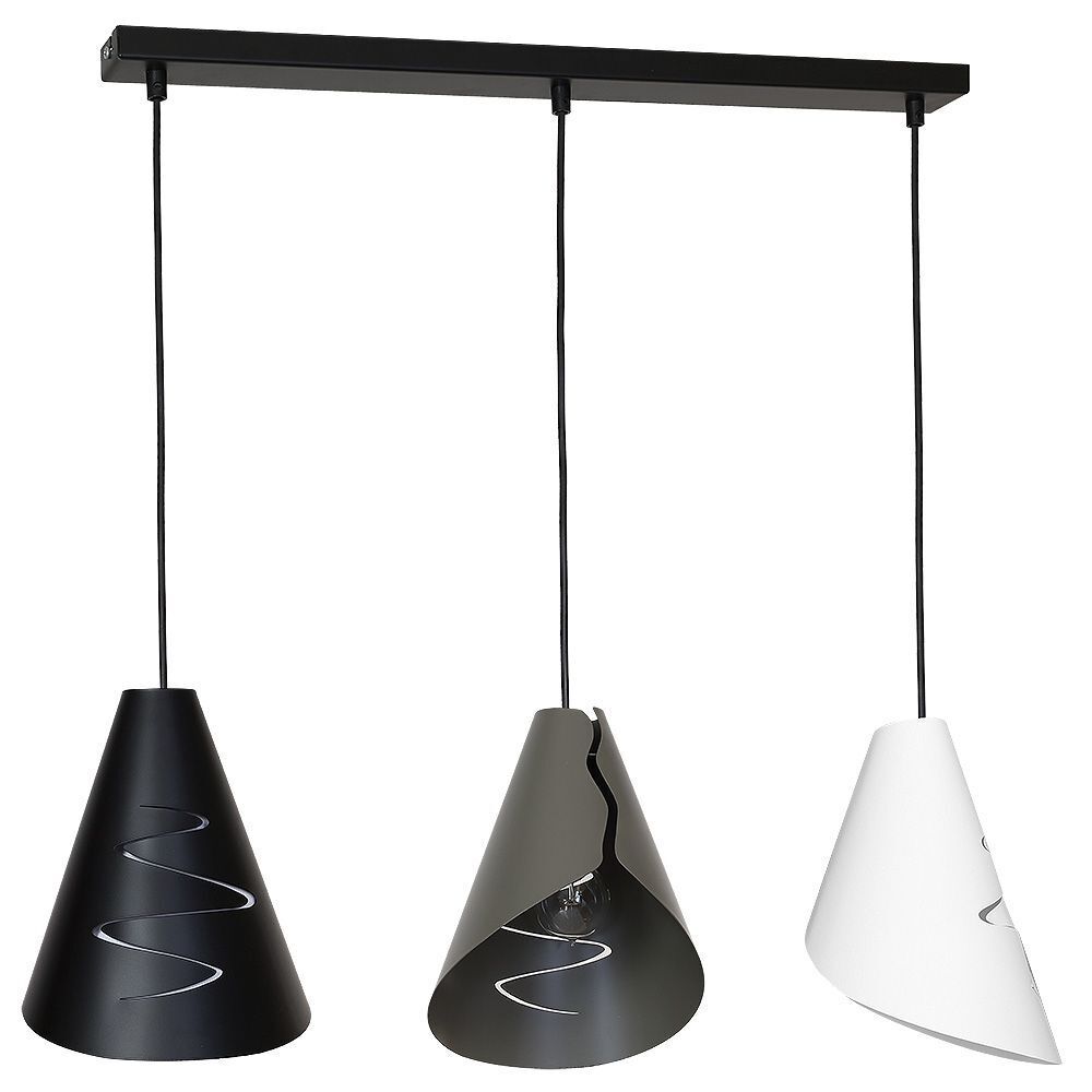 Suspension table à manger métal 3x E27 Moderne décoratif Lampe