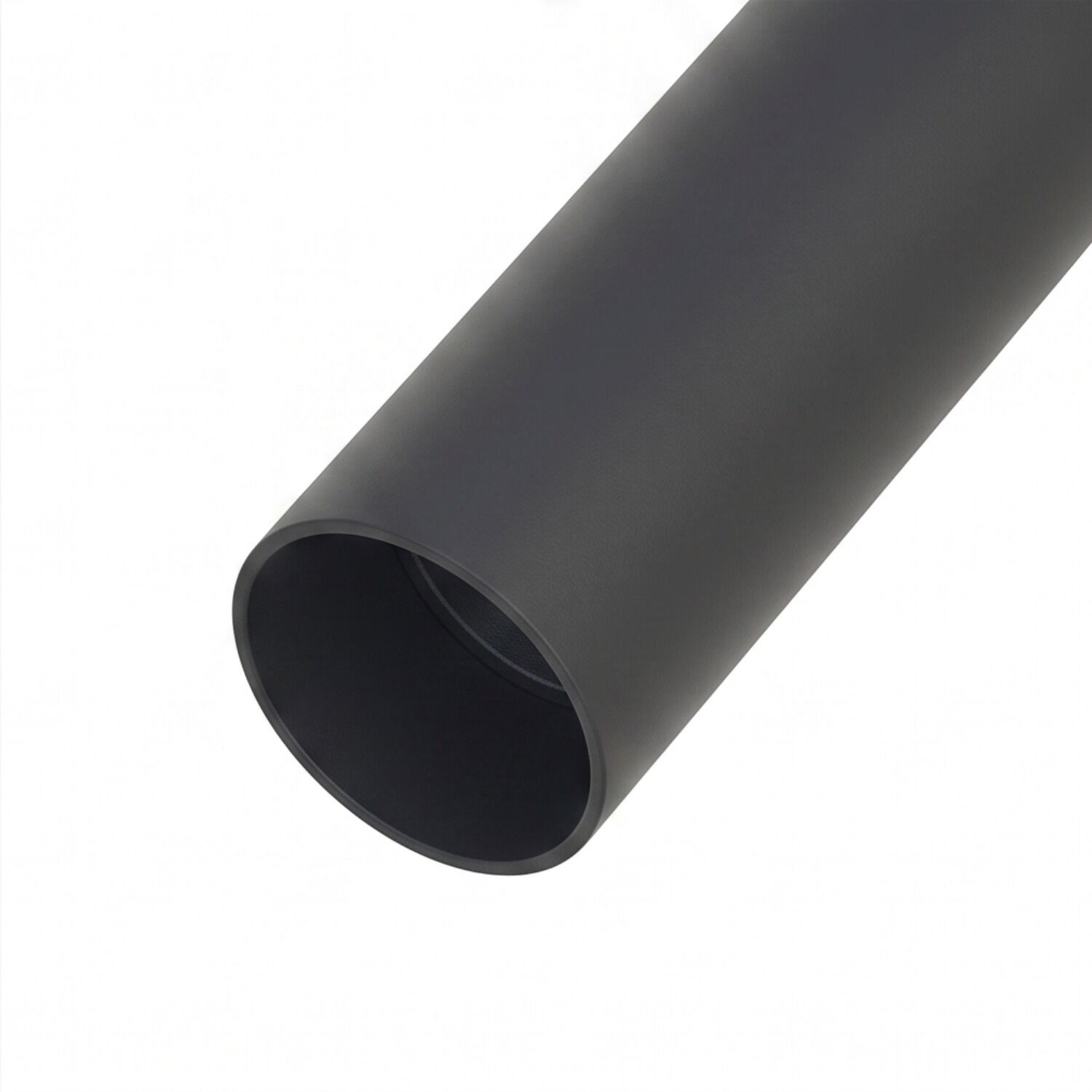 matte, Rohr, zylindrisch, schwarz, material-dart