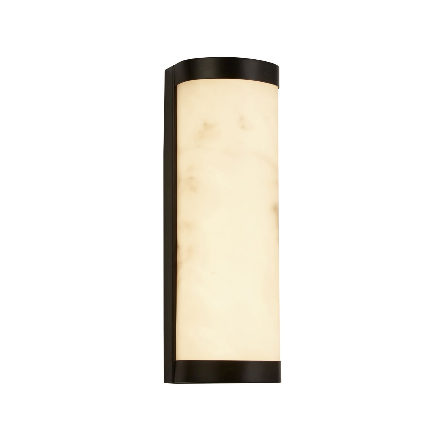LED Wandleuchte Harz Metall Schwarz Marmor IP44 B:12 cm