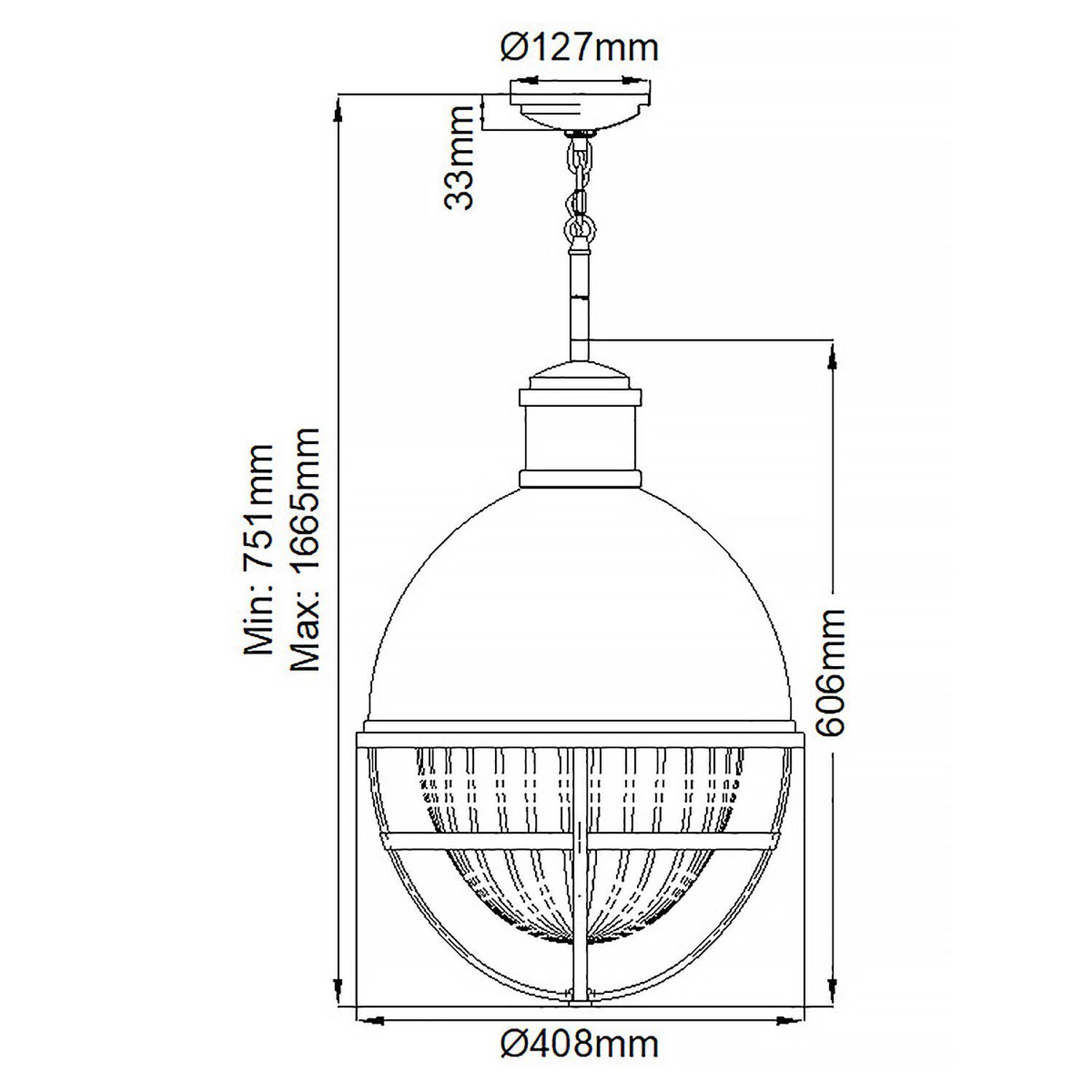 Lampe à suspendre métal verre E27 D : 40,8 cm H : max. 166,5 cm Diagramm, Handlung