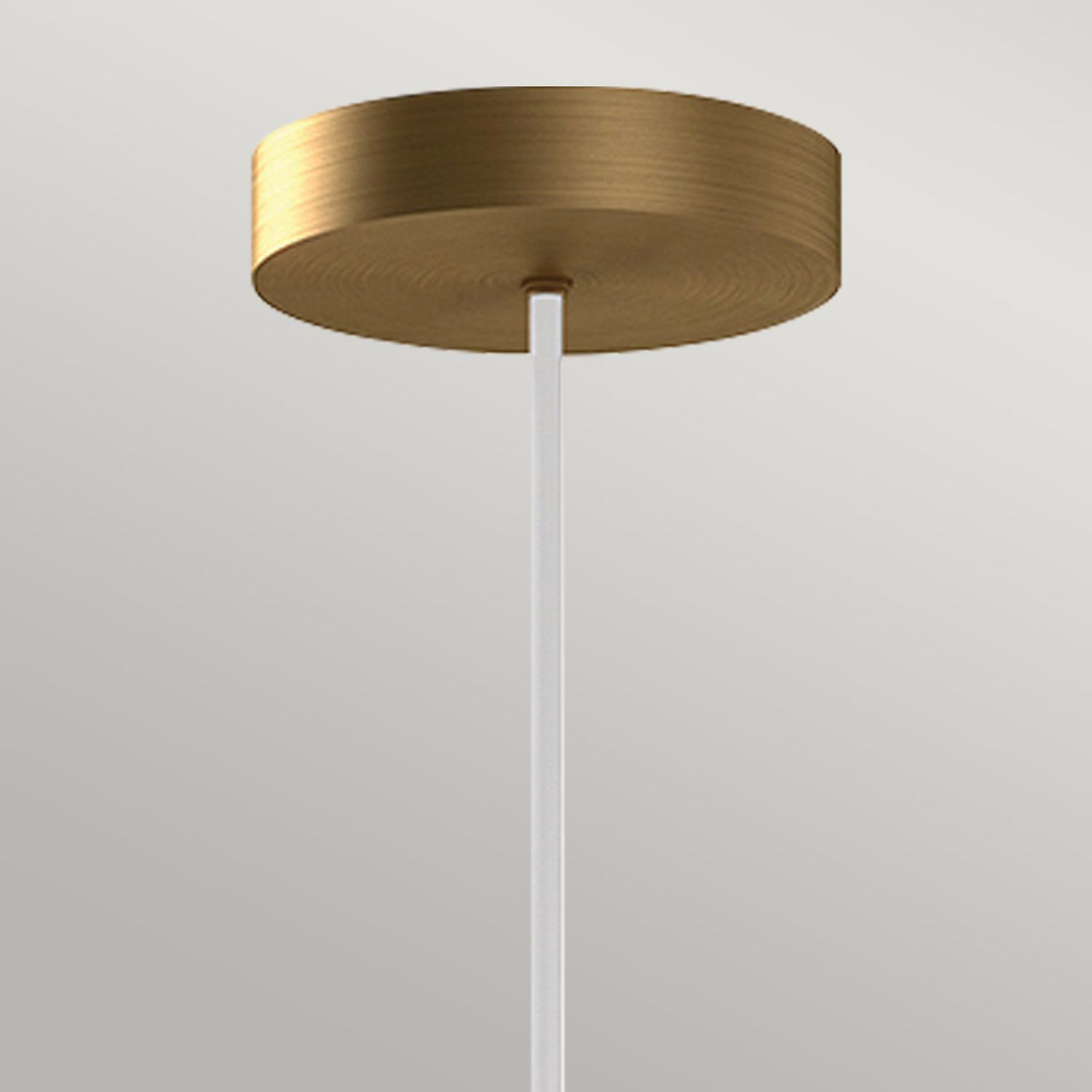 LED Hängeleuchte Glas Metall B: 19,8cm Modern Weiß Gold antik Lampe