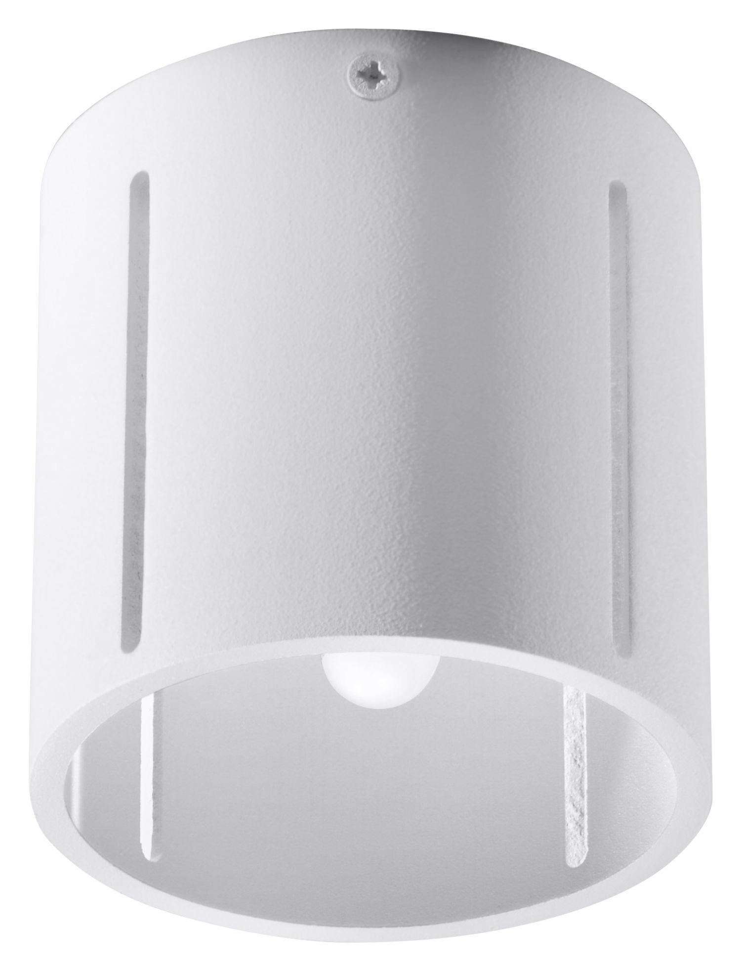 Spot de plafond rond petit Ø 10 cm Blanc Métal Moderne plat