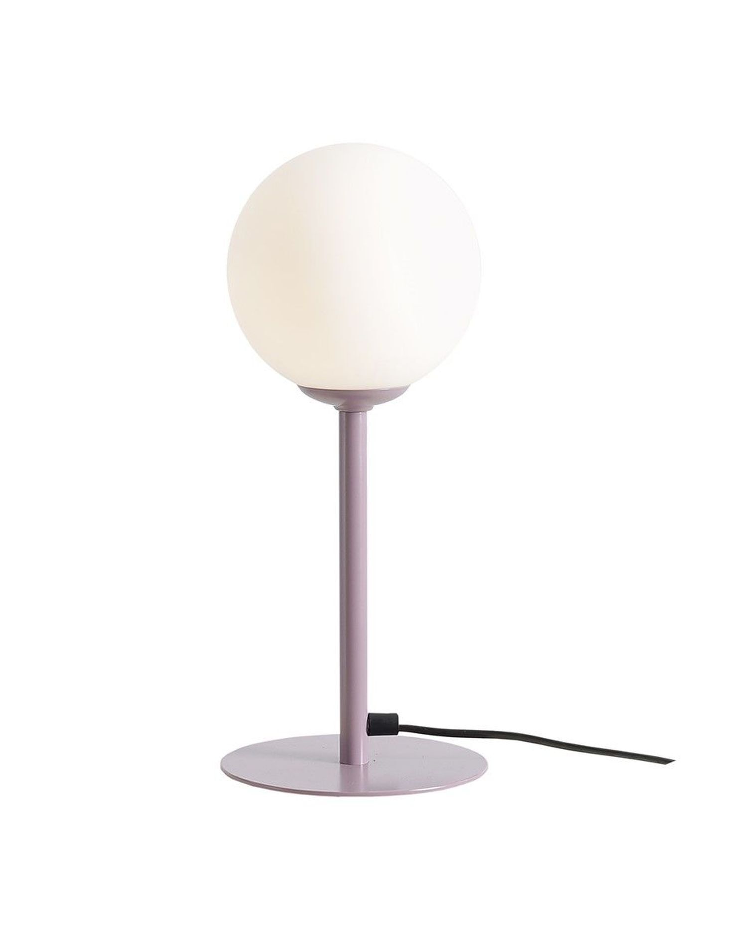 Blendarme Lampe de table Métal Lilas 35 cm E14 Verre Boule