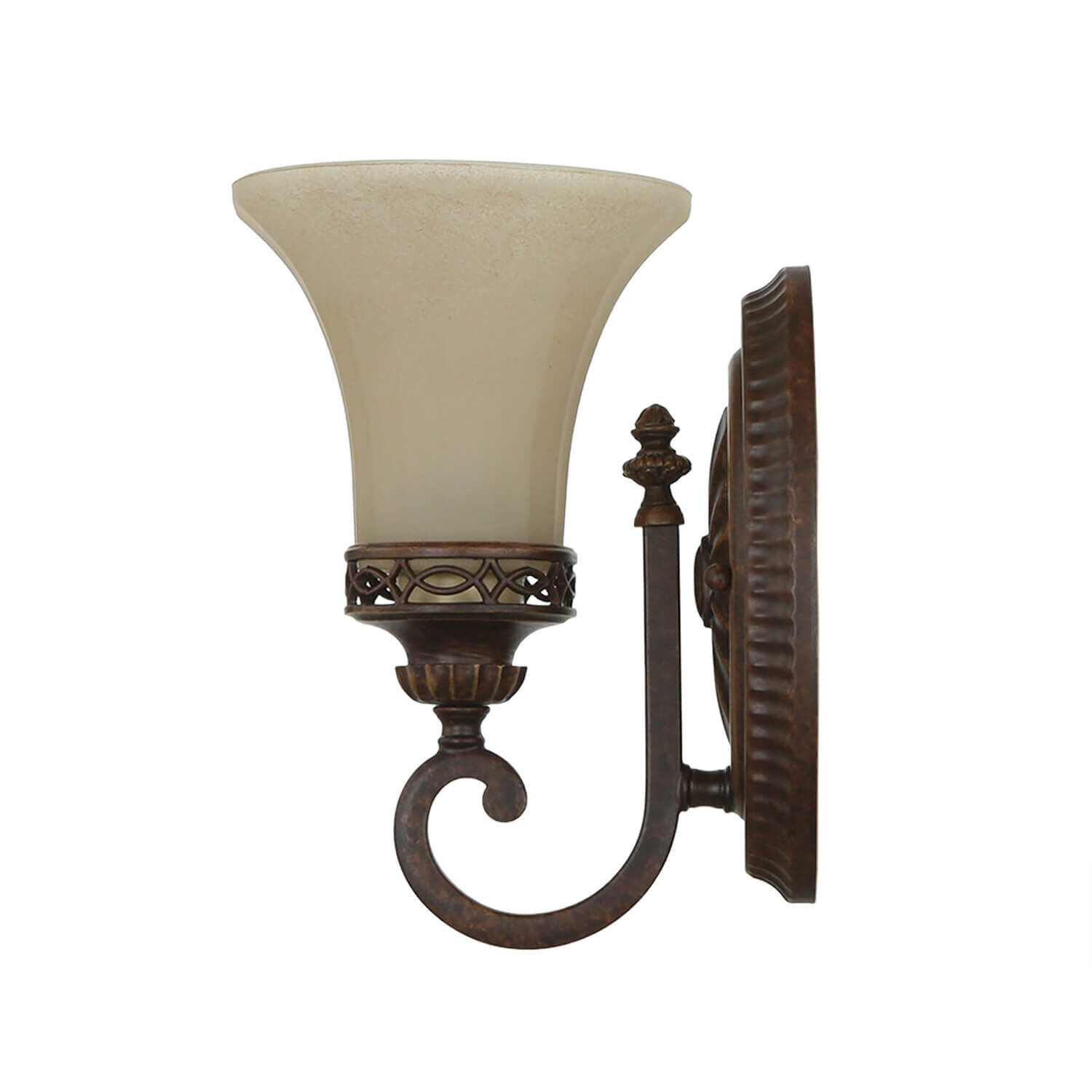 Wandlampe ANABELL 1 in Braun B:16cm Landhaus Lampe Bronze, Lampe, Leuchte