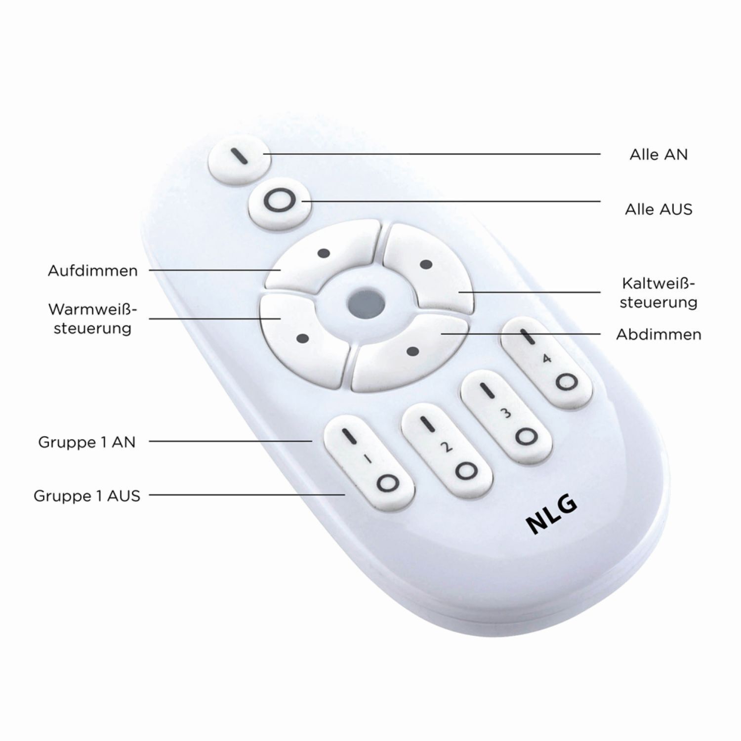 Plafonnier LED à intensité variable Télécommande 119 cm 4000 lm