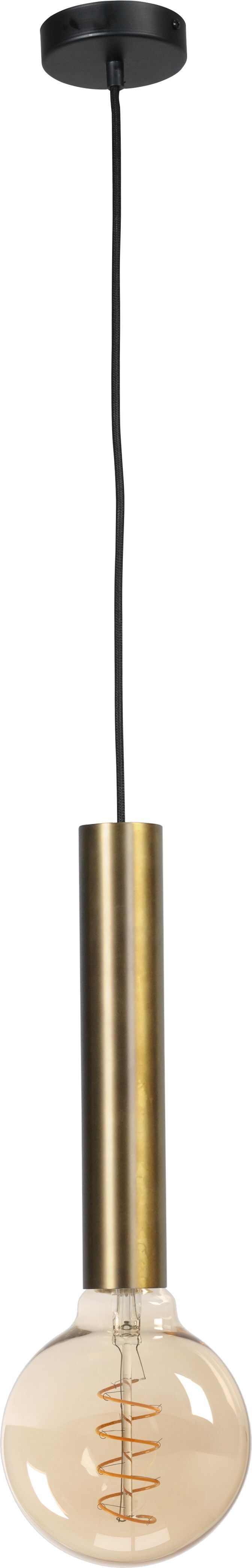 Lampe à suspendre laiton noir pour E27 métal ESJA