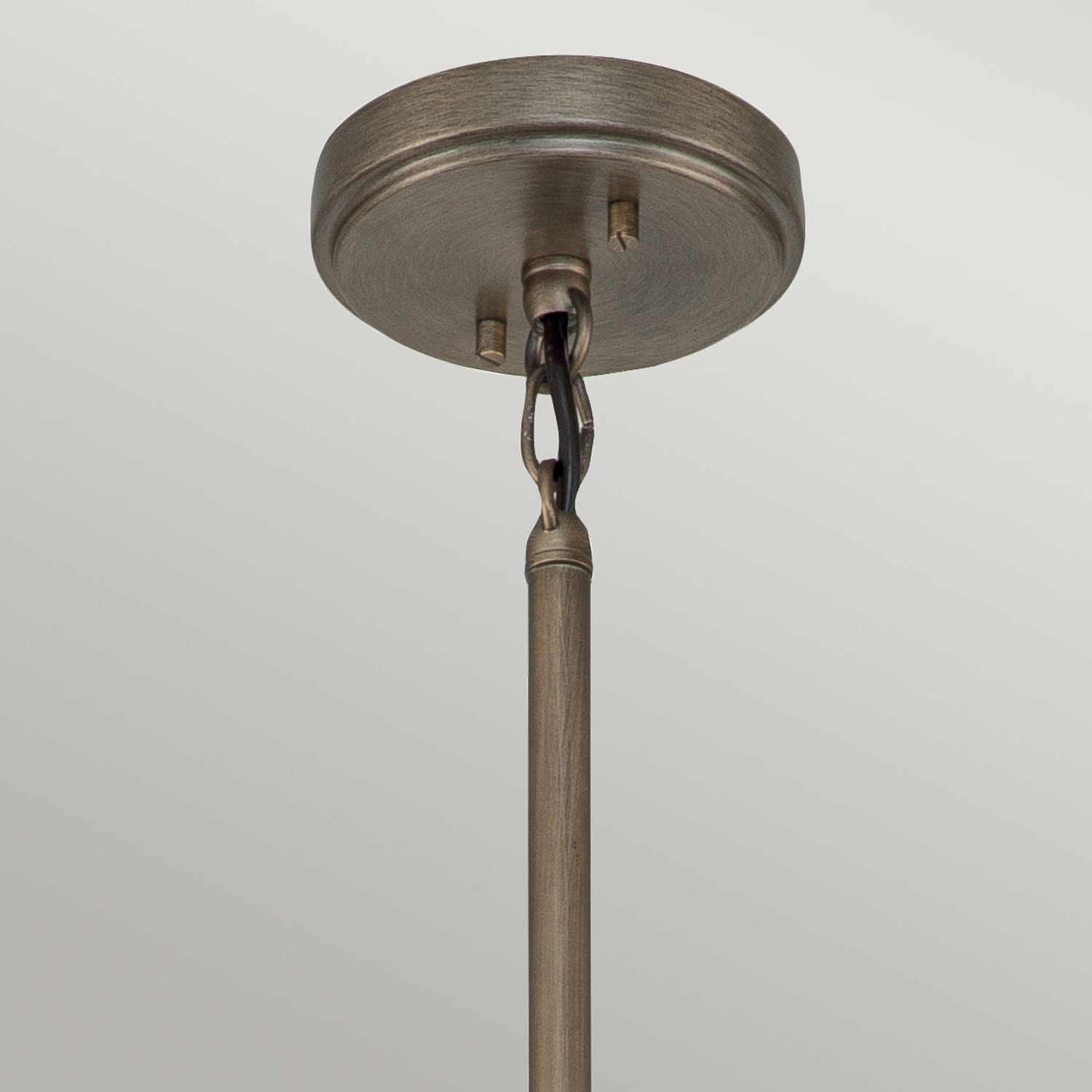 Deckenhalter, Hängeleuchte, Bronze Finish, Metall, Kette