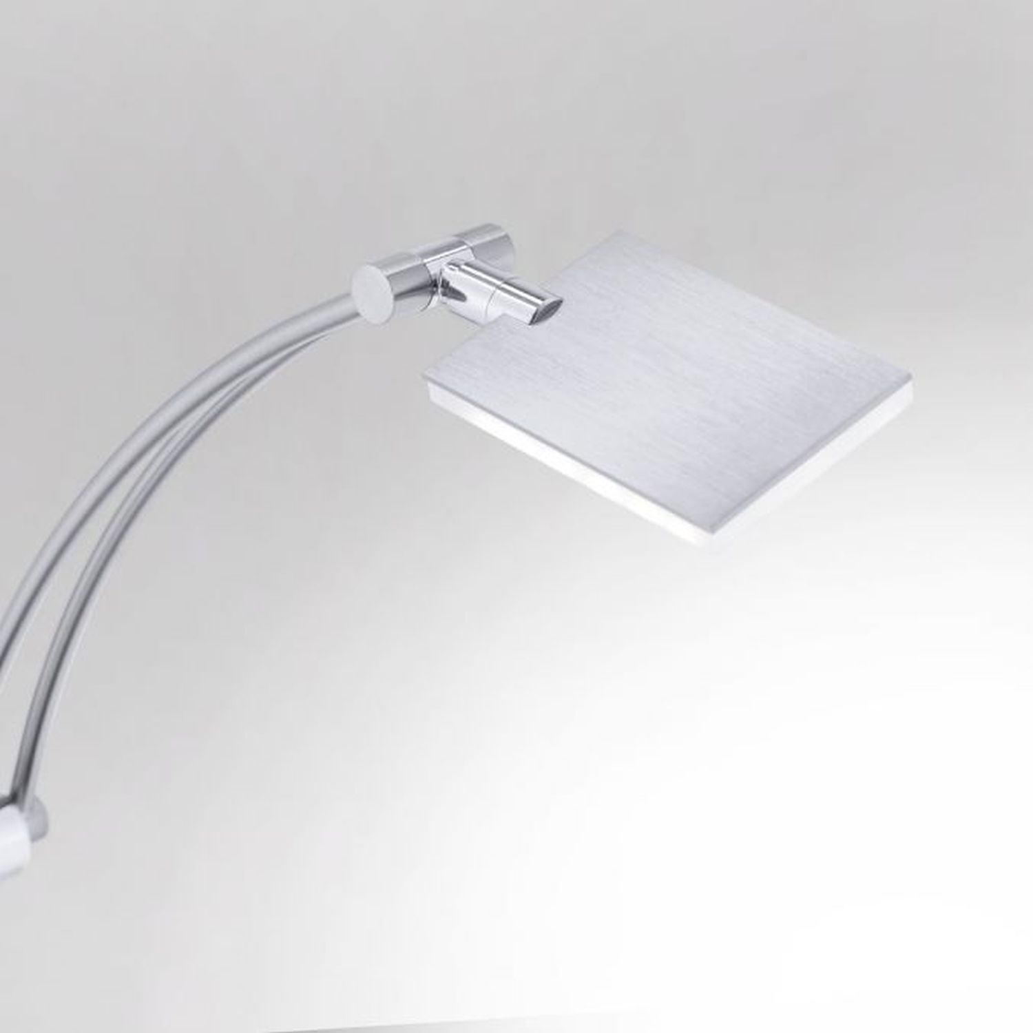 LED Stehlampe dimmbar Leselicht in Stahl Glas 199 cm Lampe, Drinnen