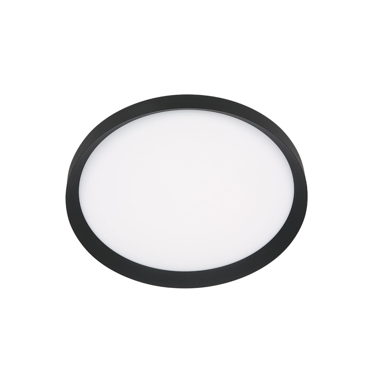 Plafonnier LED noir blanc L:40 cm 2700 K rond