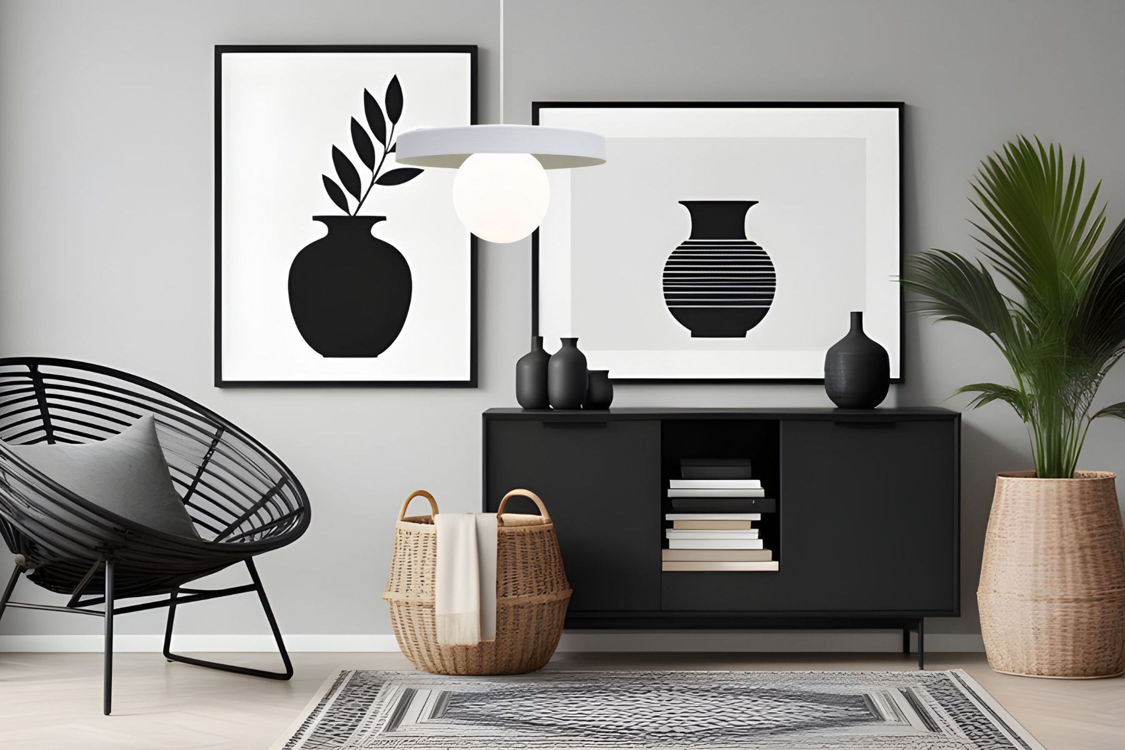 Gemütliche Pendelleuchte Glas Metall Weiß E27 Ø30 cm Innenarchitektur, Inneneinrichtung, Anrichte, Lampe, Wohnzimmer