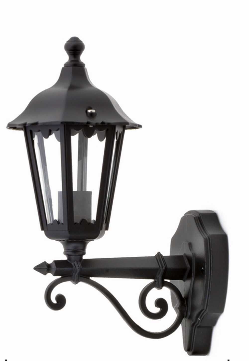 Applique murale rustique Extérieur Noir E27 IP44 Lampe d'extérieur