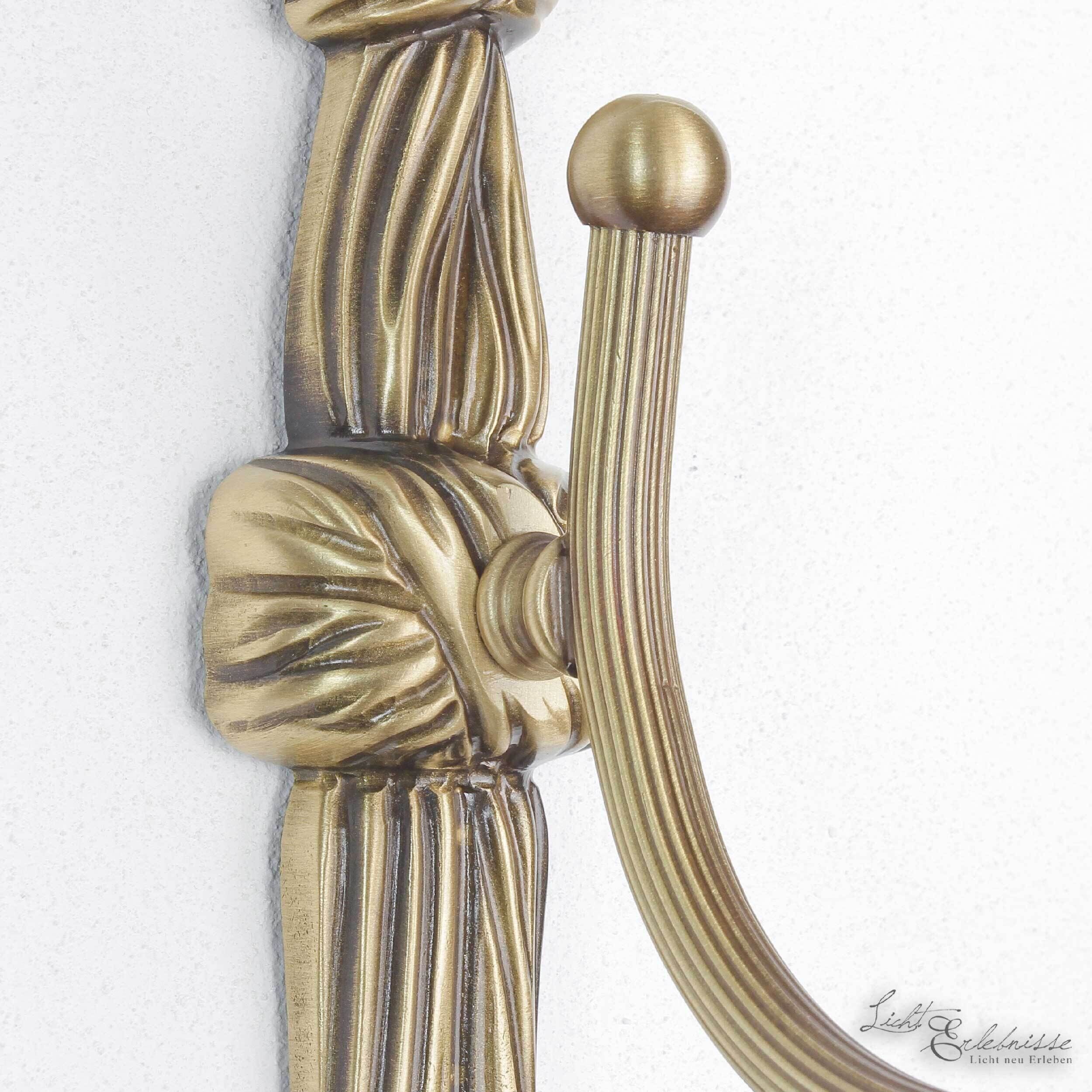 Leuchter Wandlampe aus Echt-Messing in Bronze Bronze, Elektronik, Hardware