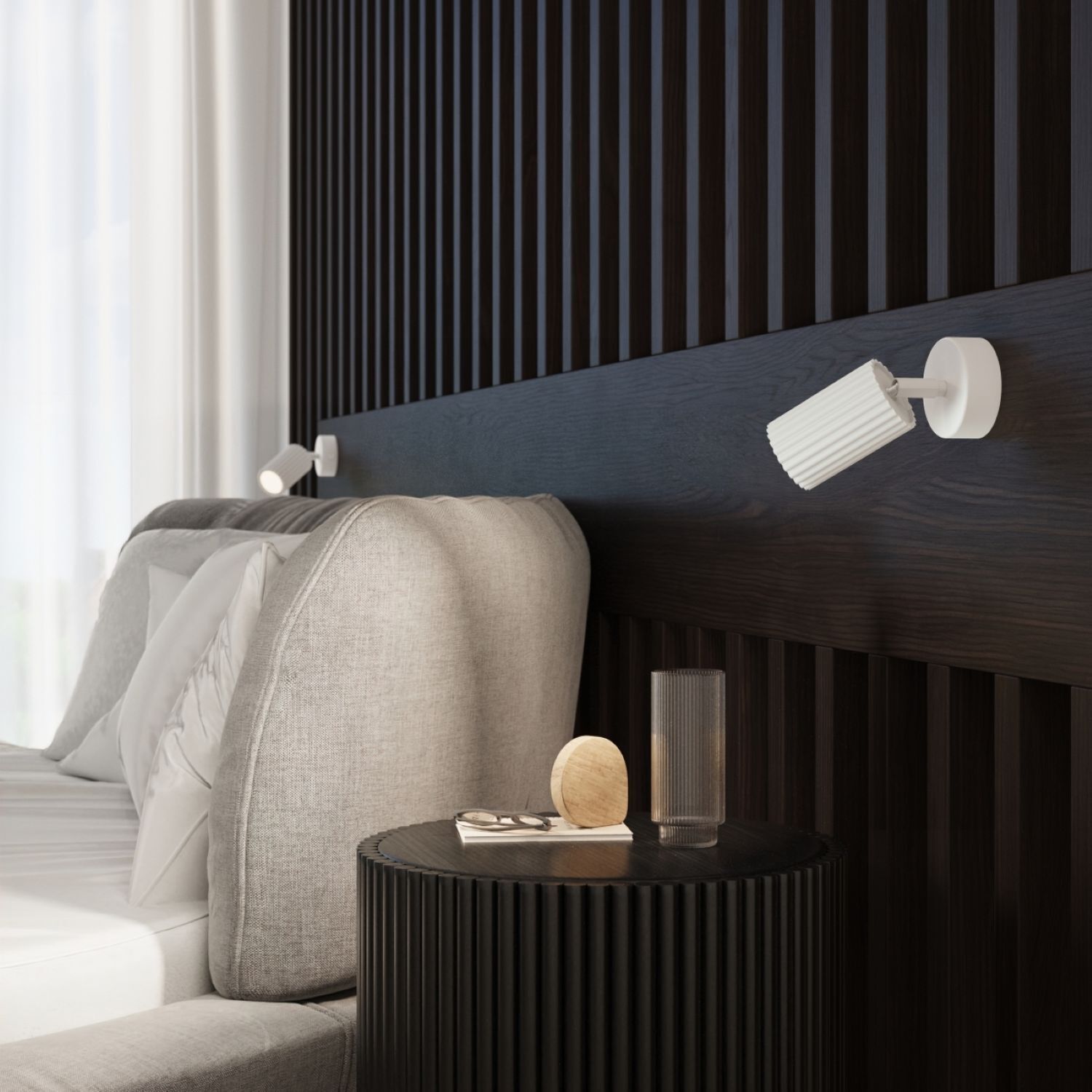 Spot Lampe blanche GU10 L : 8 cm petit aluminium orientable