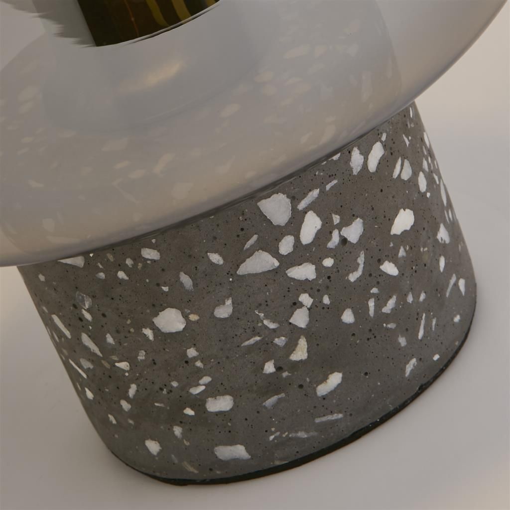 Lampe de table Petite lampe de table Béton avec effet terrazzo