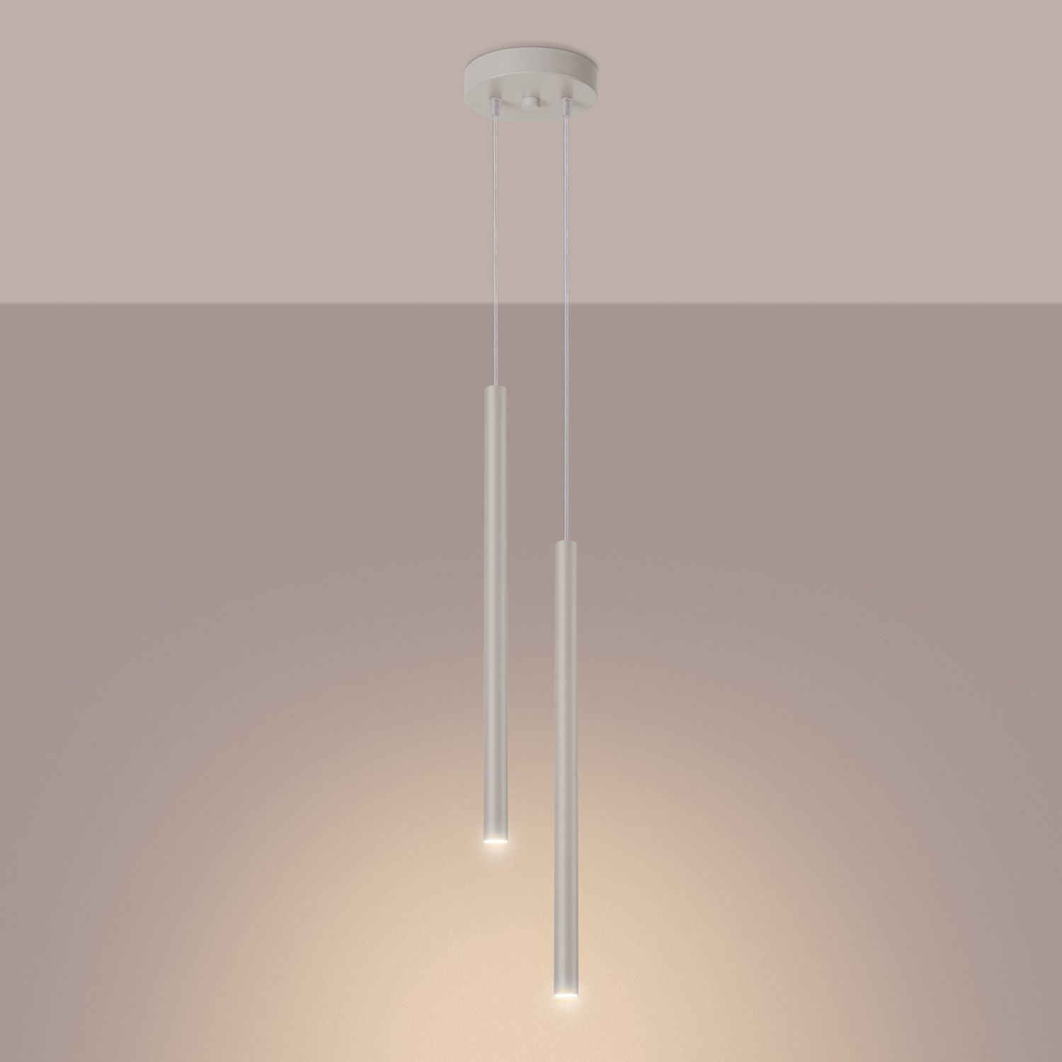 pendant light, Hängelampe, zwei Stäbe, LED, modernes Dekor