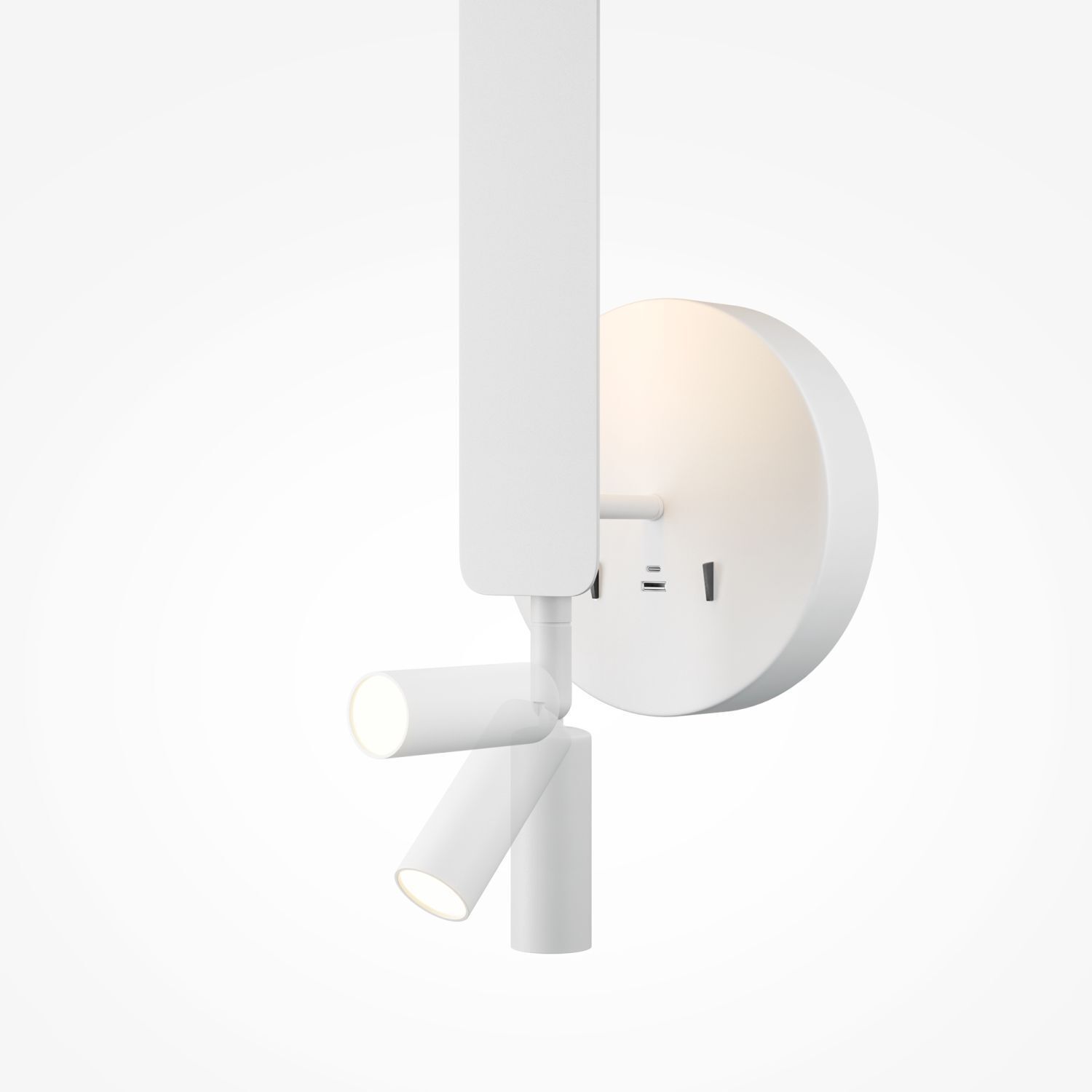 Wandlampe, Wandspot, Wandleuchte, LED-Lampe, Rundfußlampe