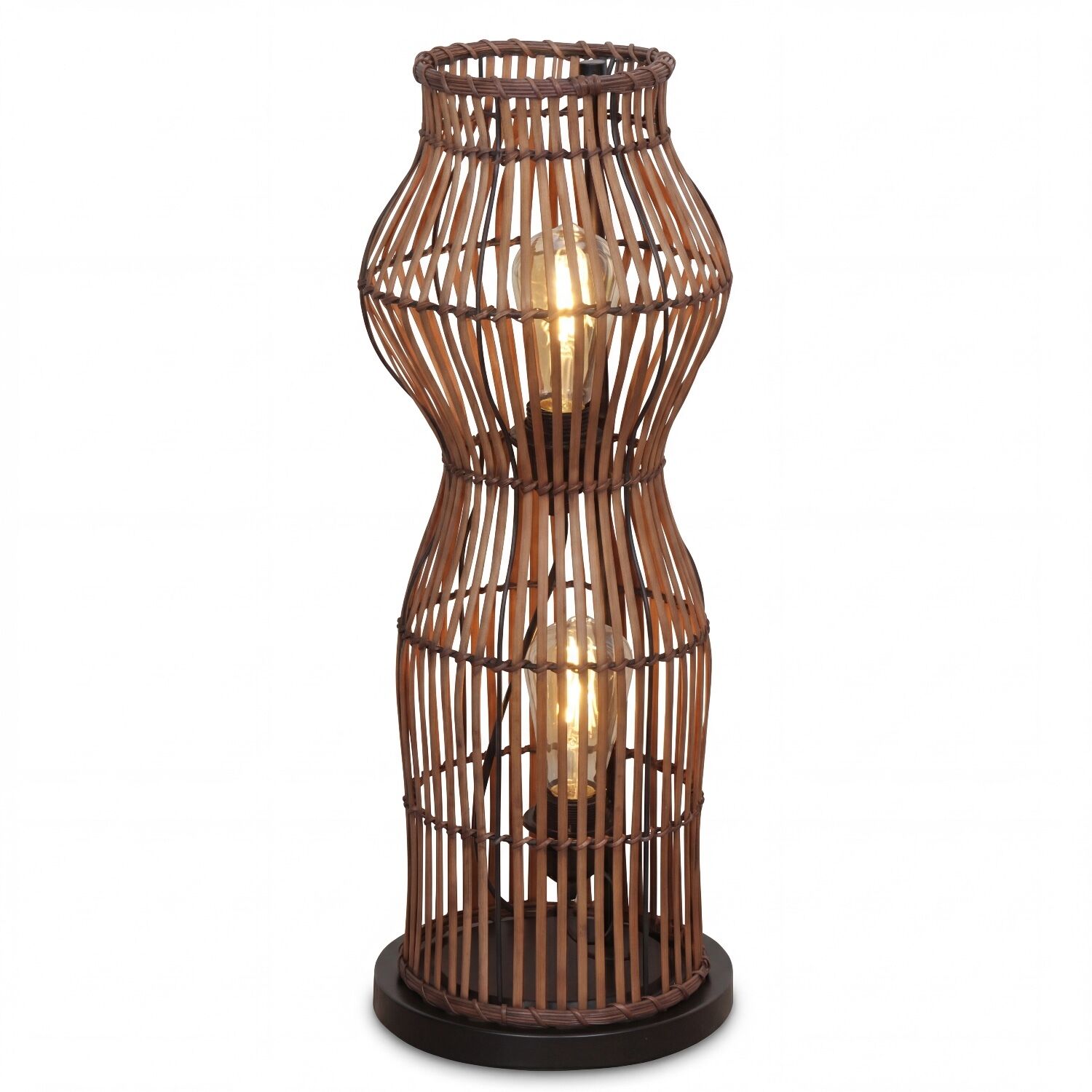 Lampe, Stehleuchte, Rattan, Birne, Gipslampen
