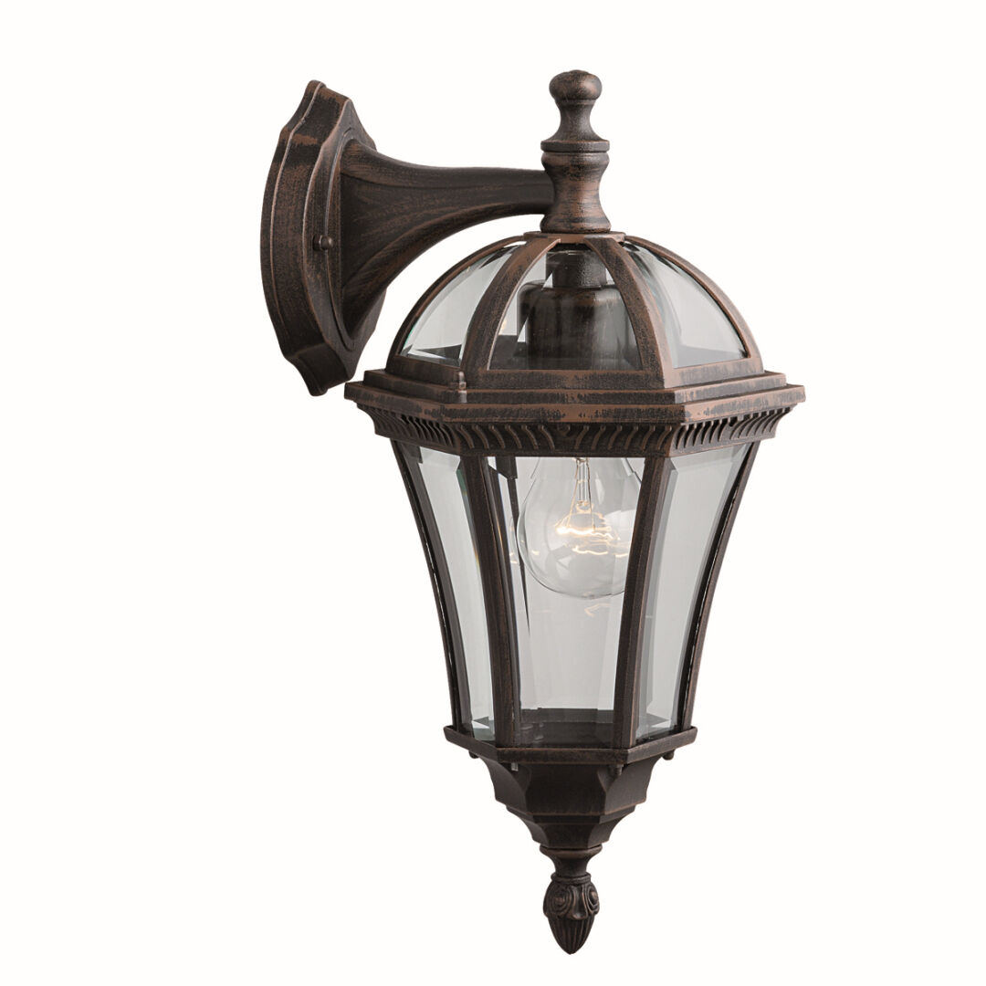 Lampe d'extérieur rustique Variateur Lanterne murale résistante aux intempéries