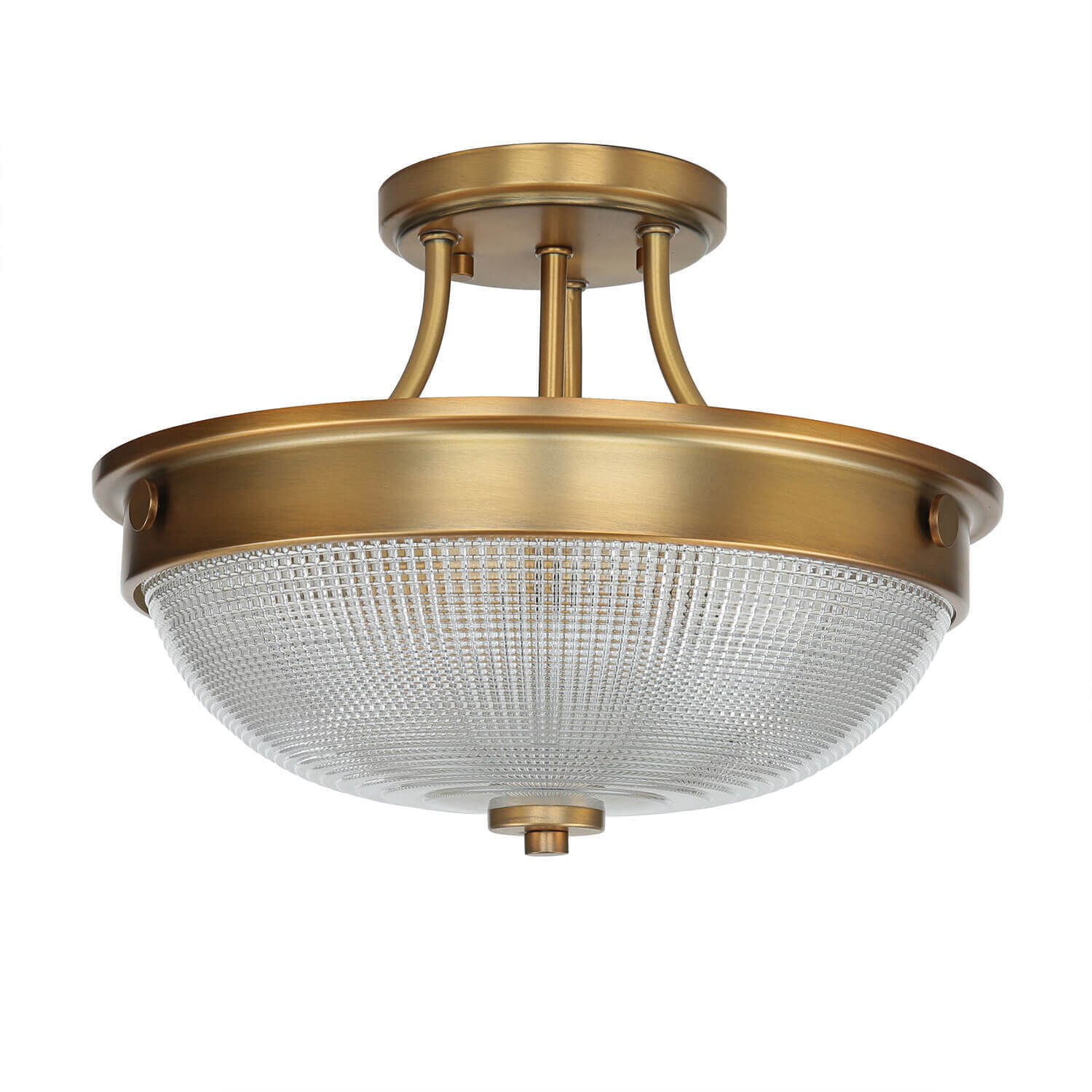 Deckenleuchte ALVER Ø32cm in Messing Design Lampe Deckenleuchte, Leuchte, Deckenventilator, Gerät, Elektrisches Gerät